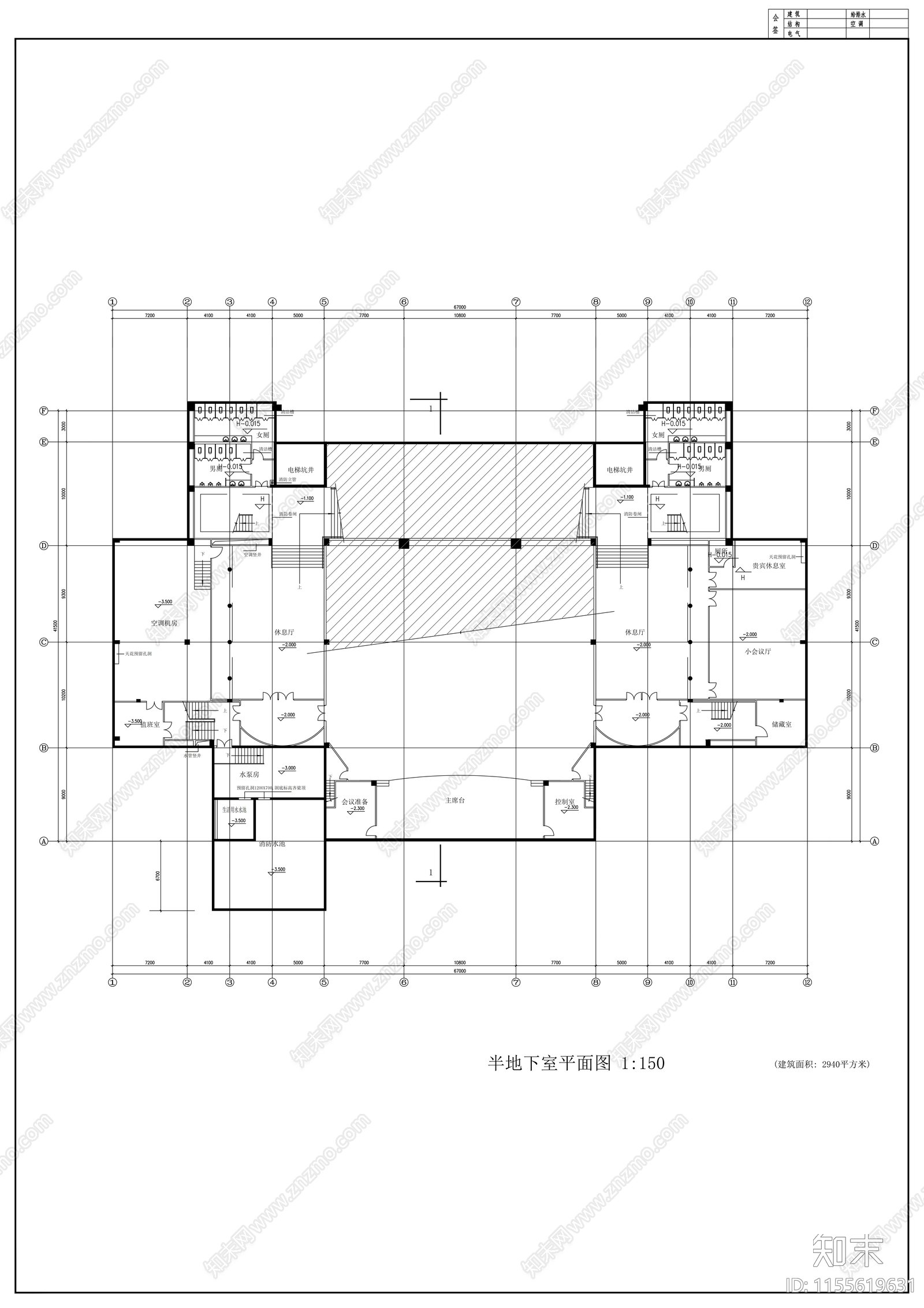 理工大学技术科学楼cad施工图下载【ID:1155619631】