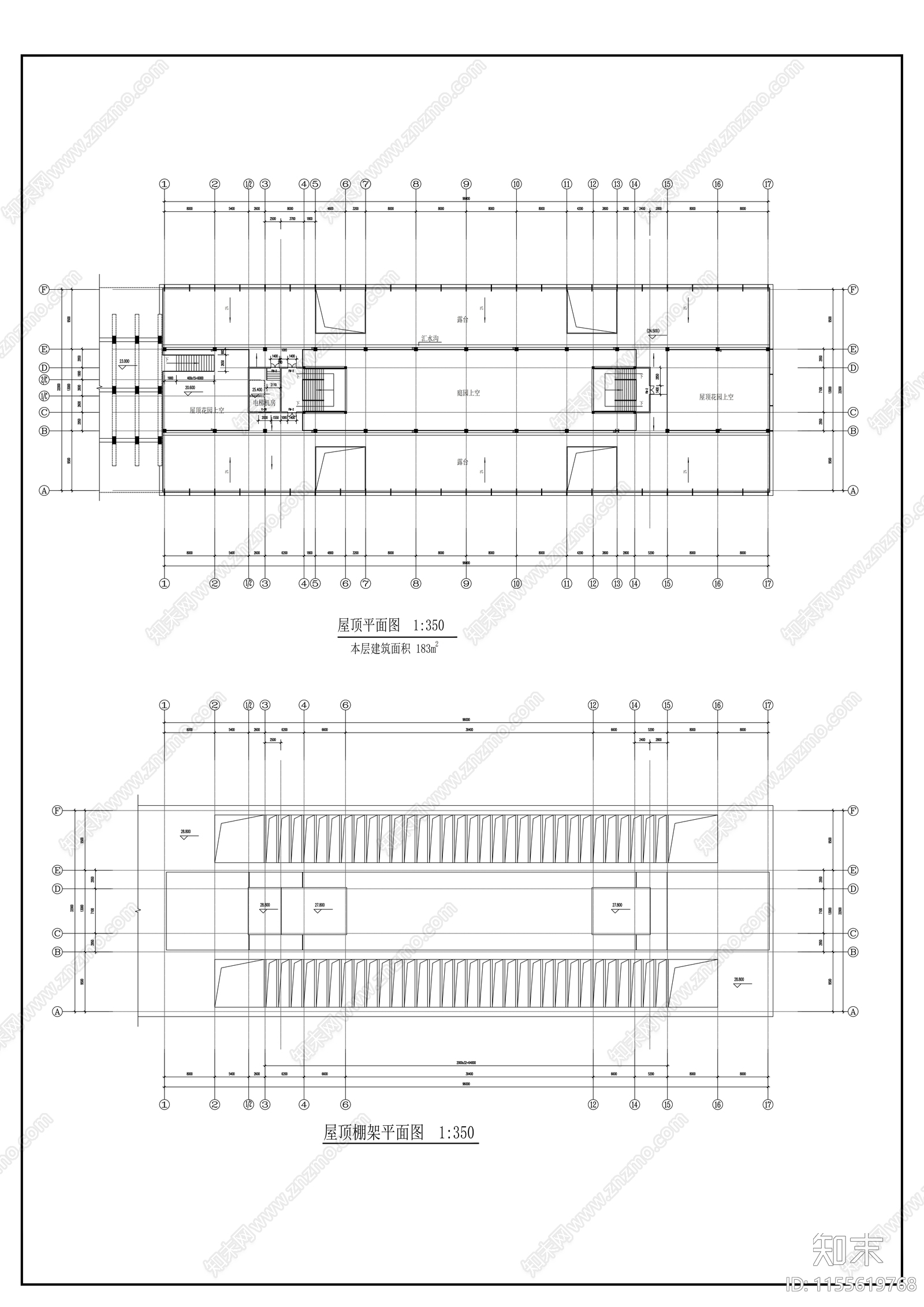 农业大学人文馆社科楼cad施工图下载【ID:1155619768】