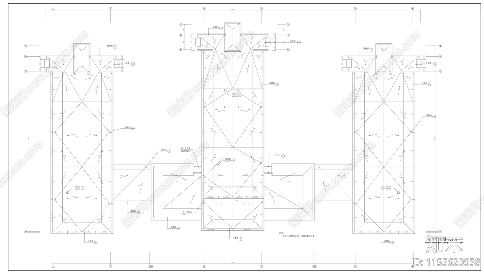 某教学楼建筑cad施工图下载【ID:1155620958】