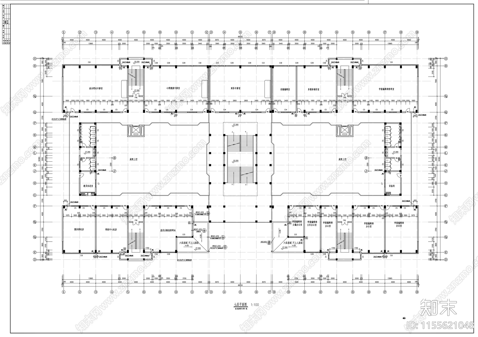 某教学楼cad施工图下载【ID:1155621048】