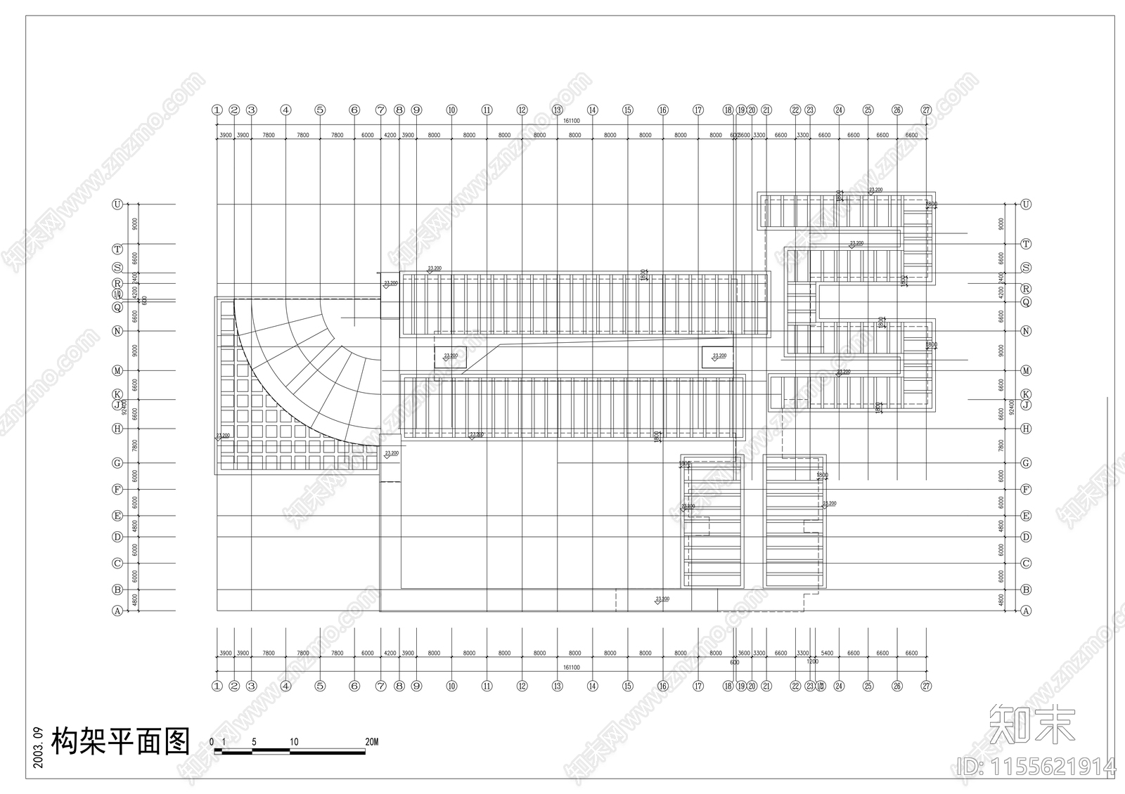 学校建筑cad施工图下载【ID:1155621914】