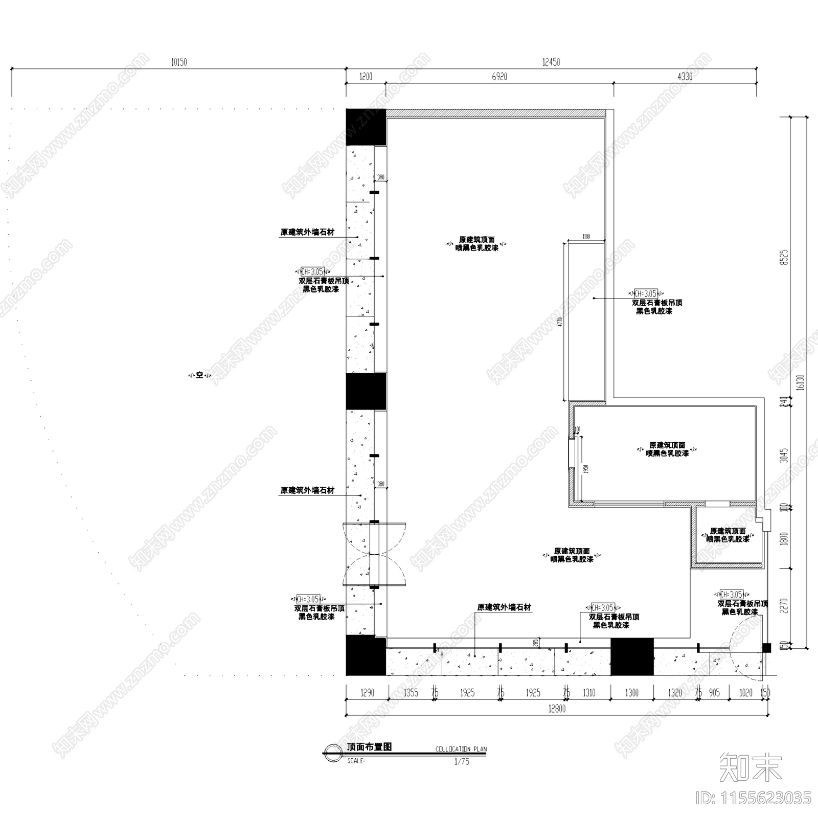 leban樂班现代清新咖啡店室内工装CAD施工图下载【ID:1155623035】