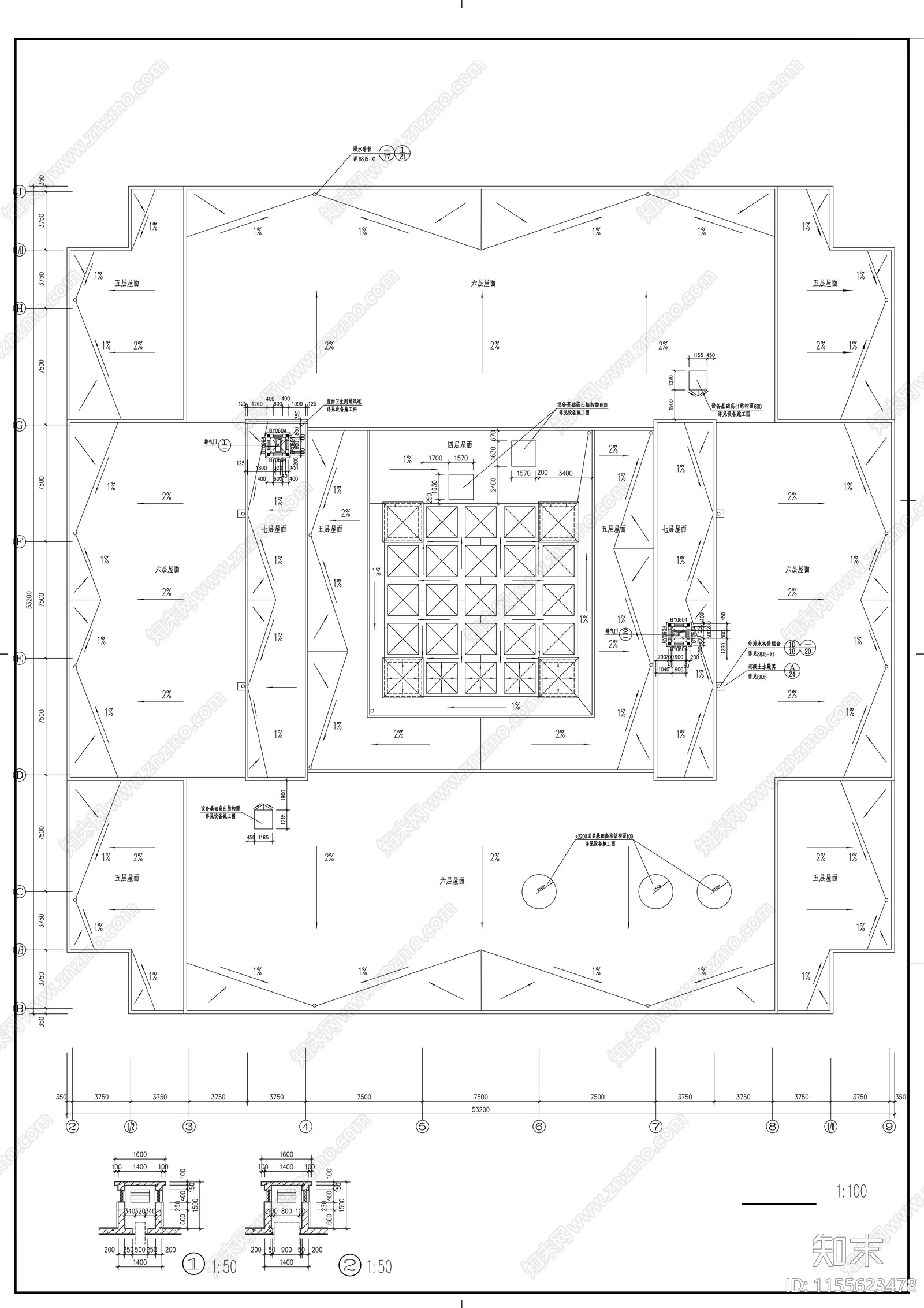 师范学校cad施工图下载【ID:1155623478】