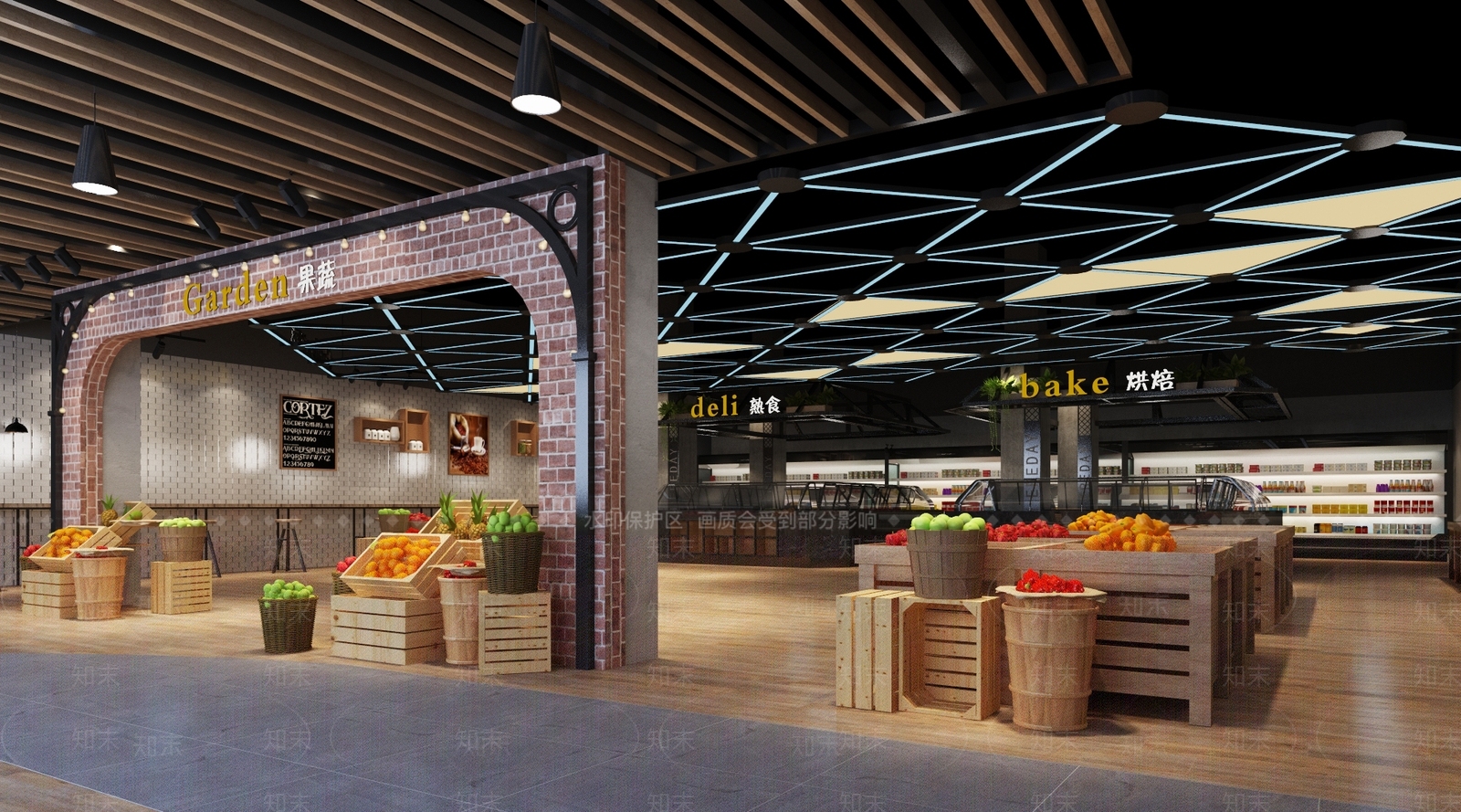 现代超市3D模型下载【ID:1155628284】