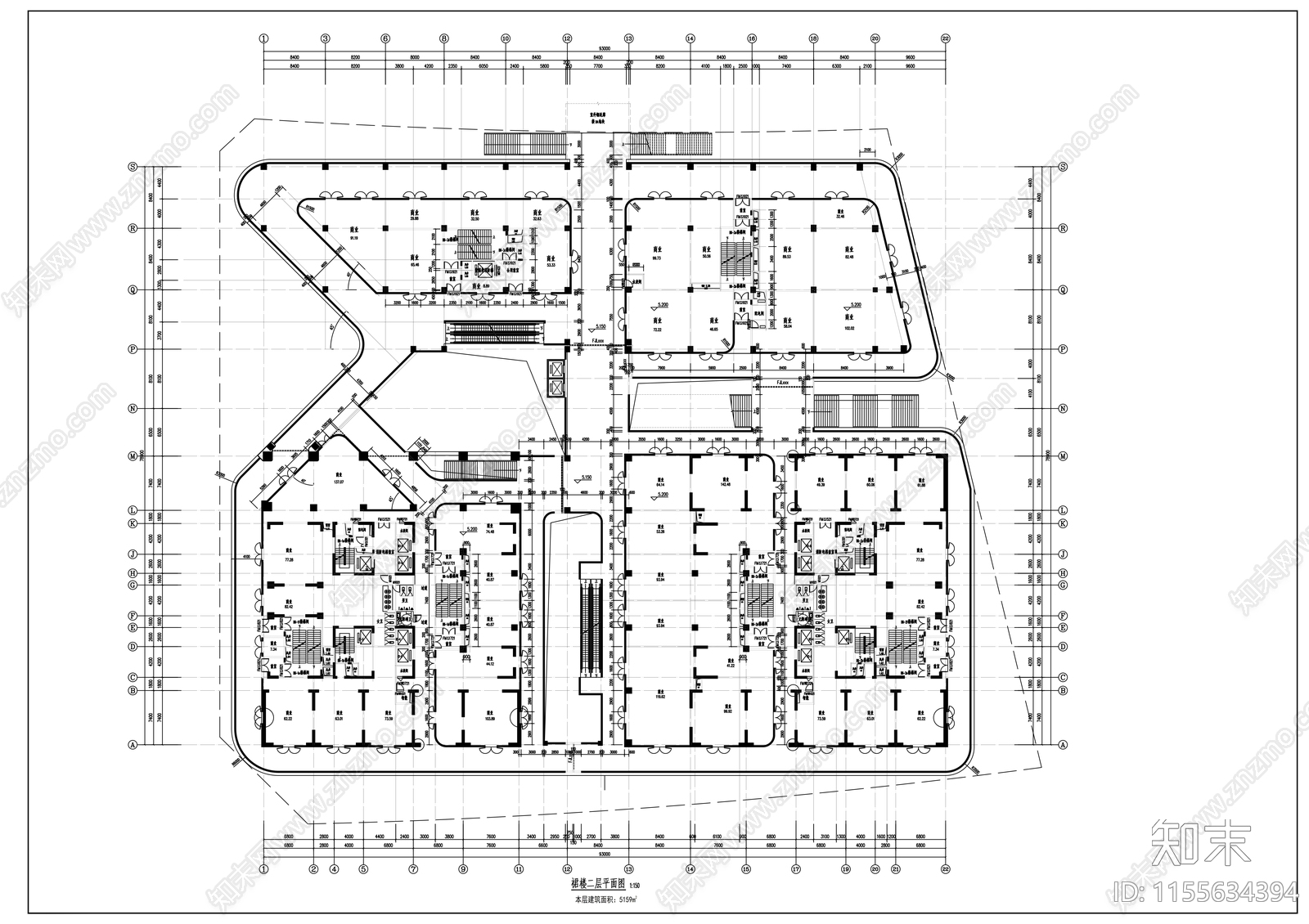 智慧创新医养产业示范基地cad施工图下载【ID:1155634394】