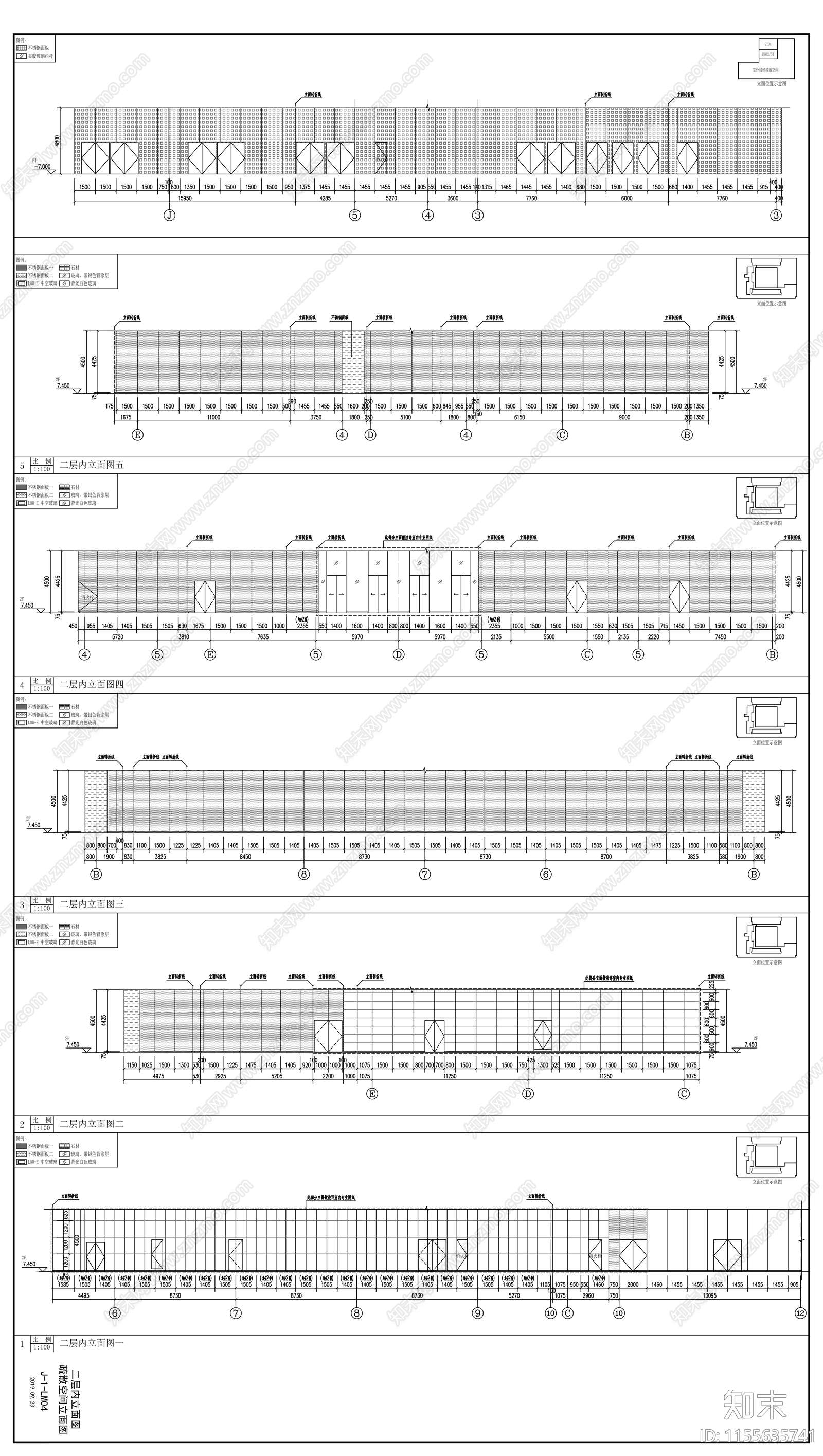 国际文化中心建筑cad施工图下载【ID:1155635741】