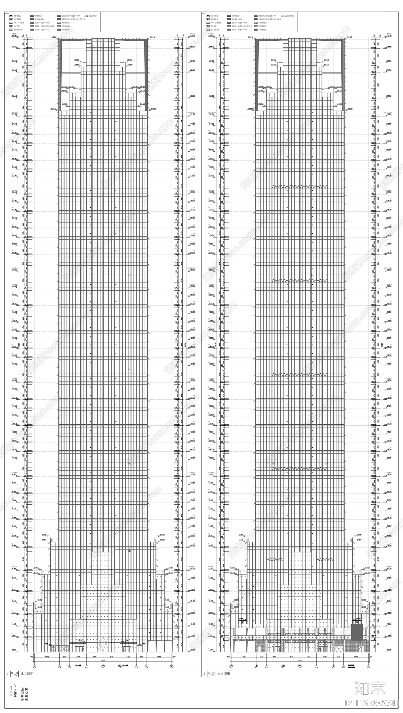 国际文化中心建筑cad施工图下载【ID:1155635741】