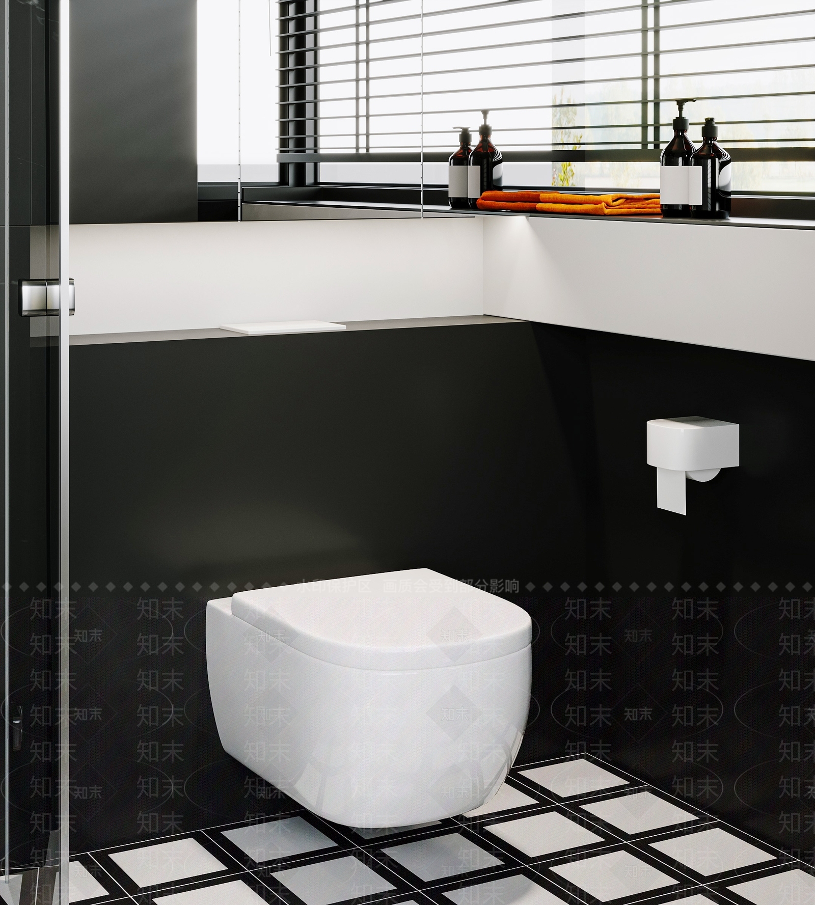 TOTO壁挂马桶SU模型下载【ID:1155637323】