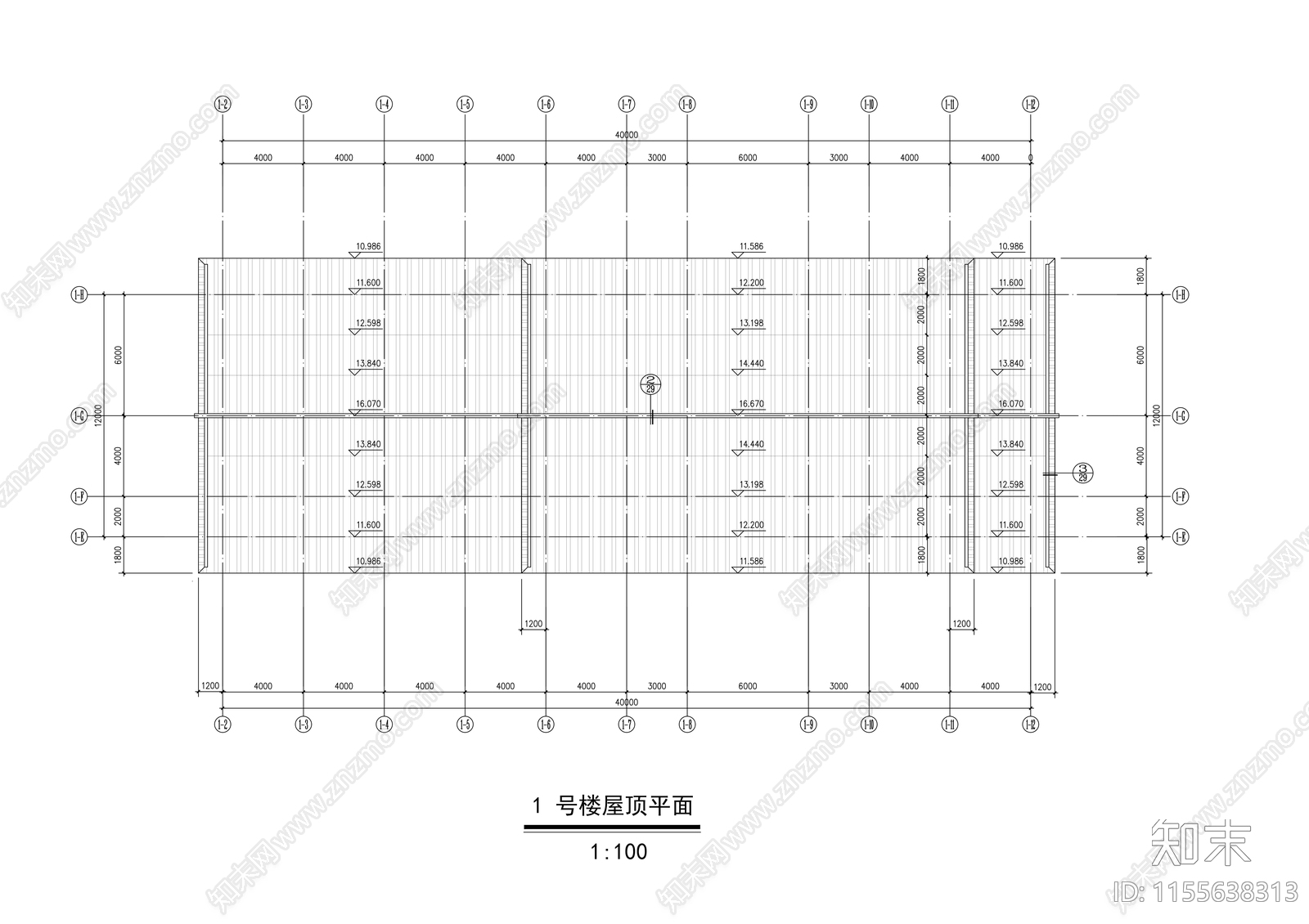 三层仿古图书馆建筑cad施工图下载【ID:1155638313】