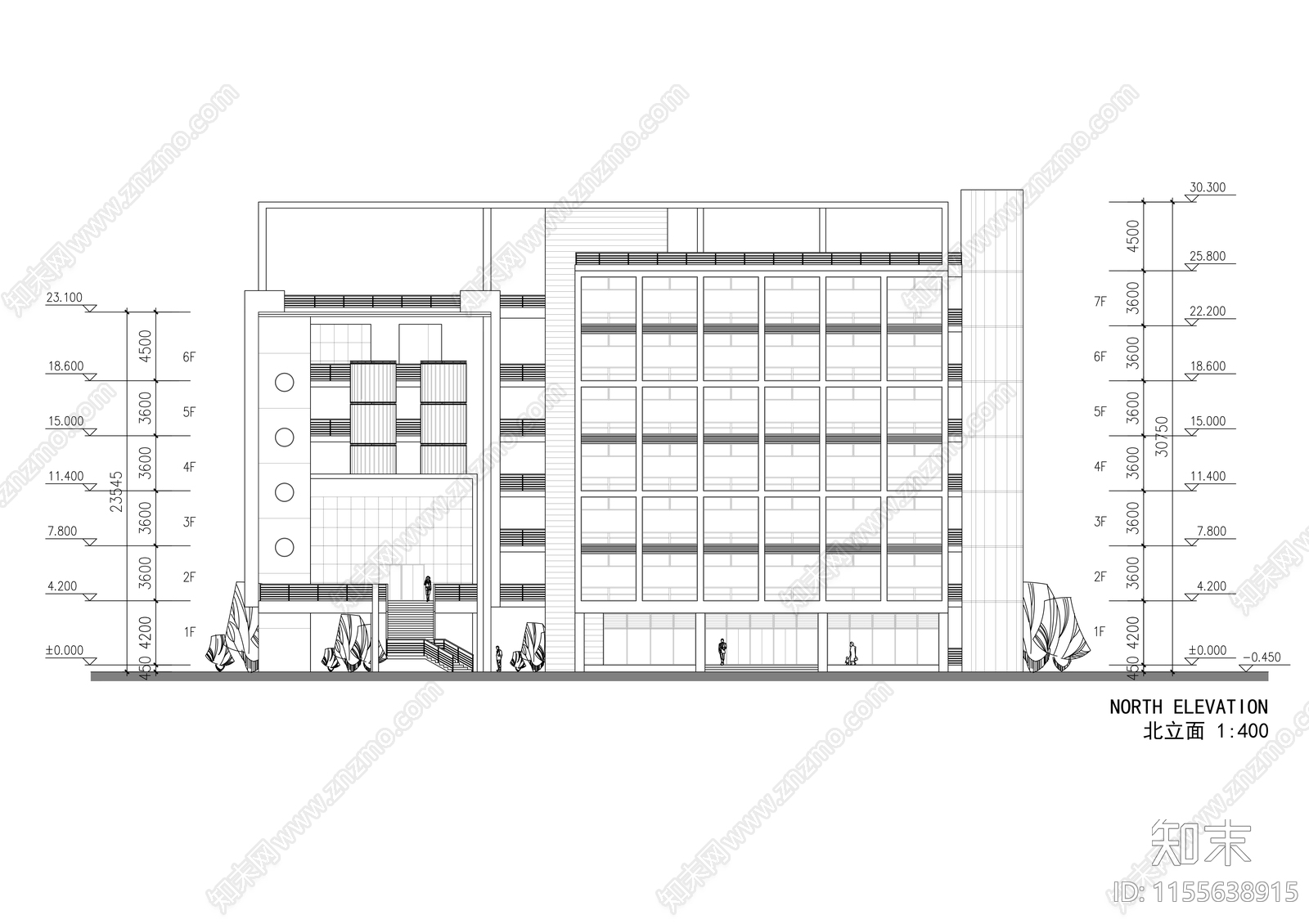 文化馆cad施工图下载【ID:1155638915】