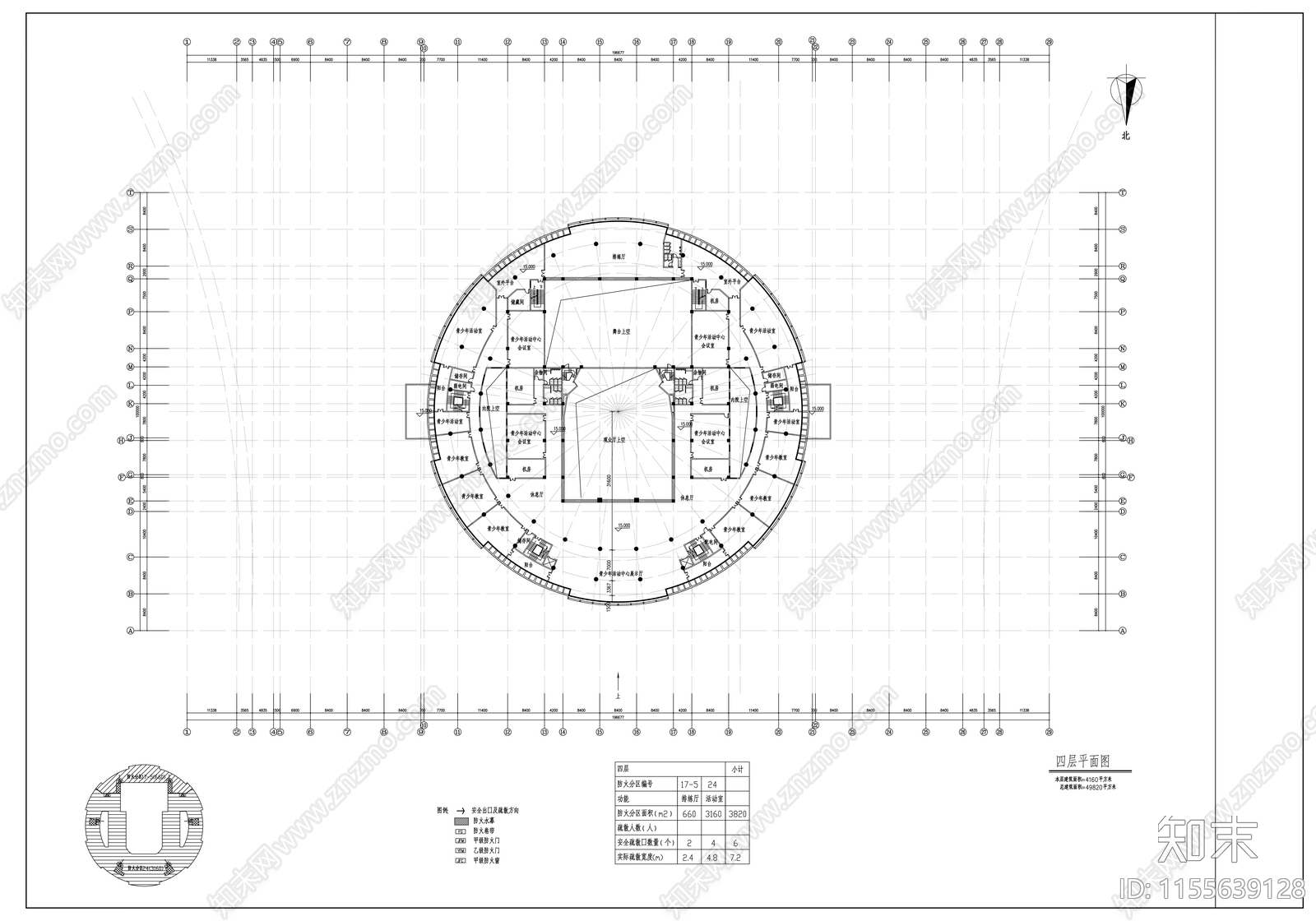 五层会展中心建筑方案图cad施工图下载【ID:1155639128】