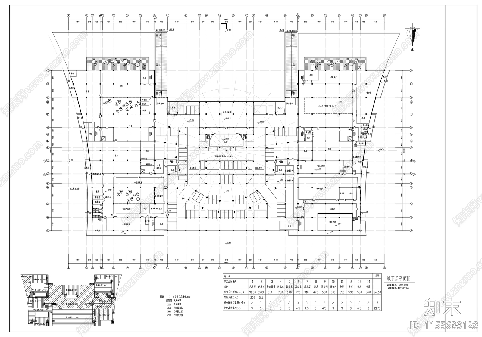 五层会展中心建筑方案图cad施工图下载【ID:1155639128】