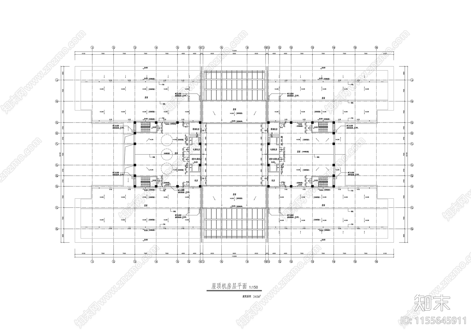 大学图书馆建cad施工图下载【ID:1155645911】