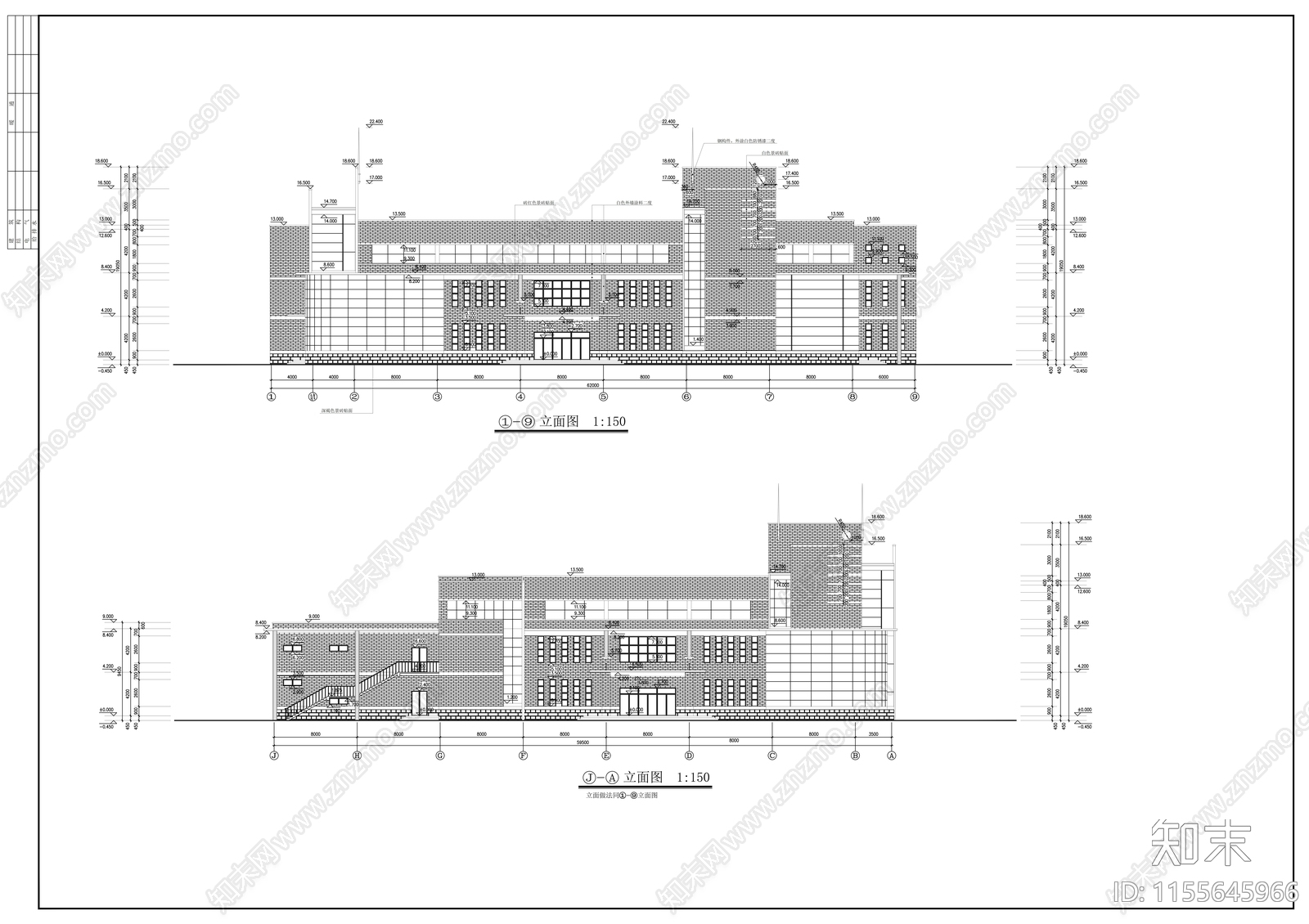 学校食堂cad施工图下载【ID:1155645966】