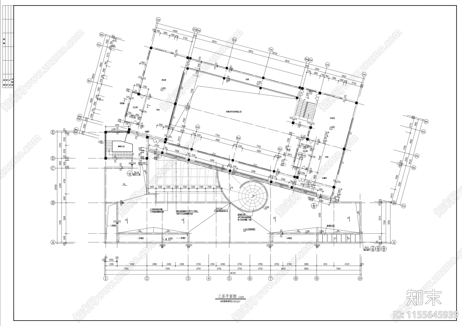 幼儿园建筑cad施工图下载【ID:1155645939】