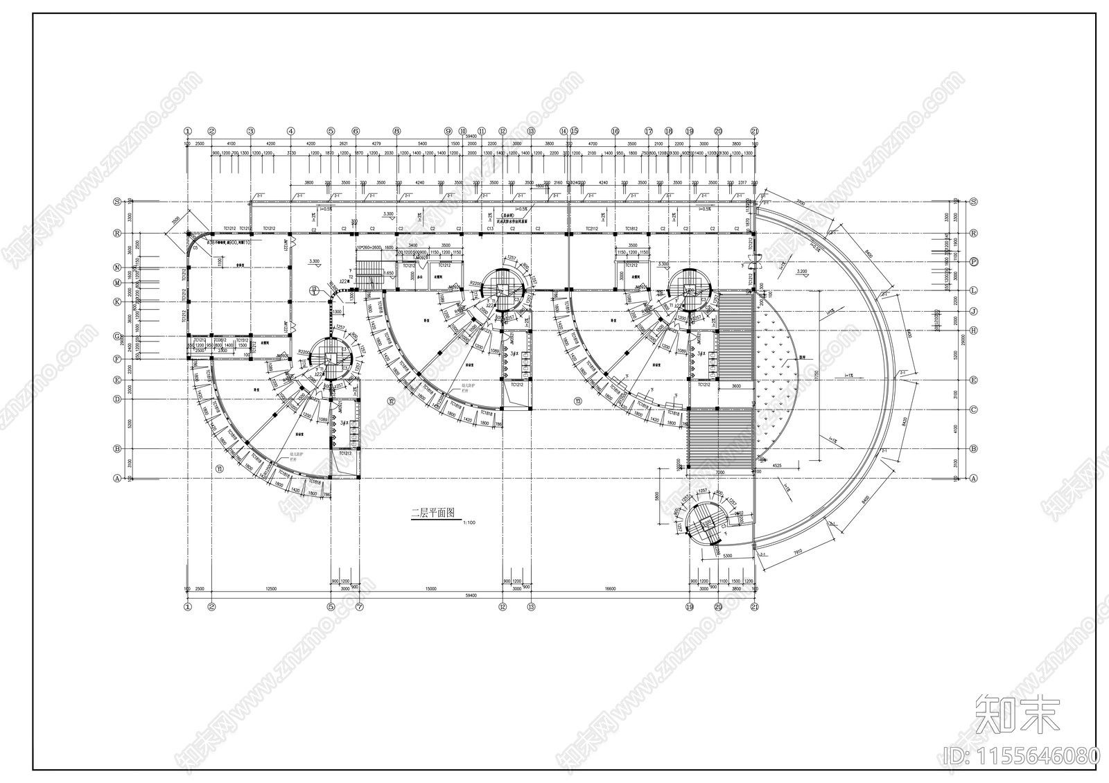 幼儿园建筑cad施工图下载【ID:1155646080】