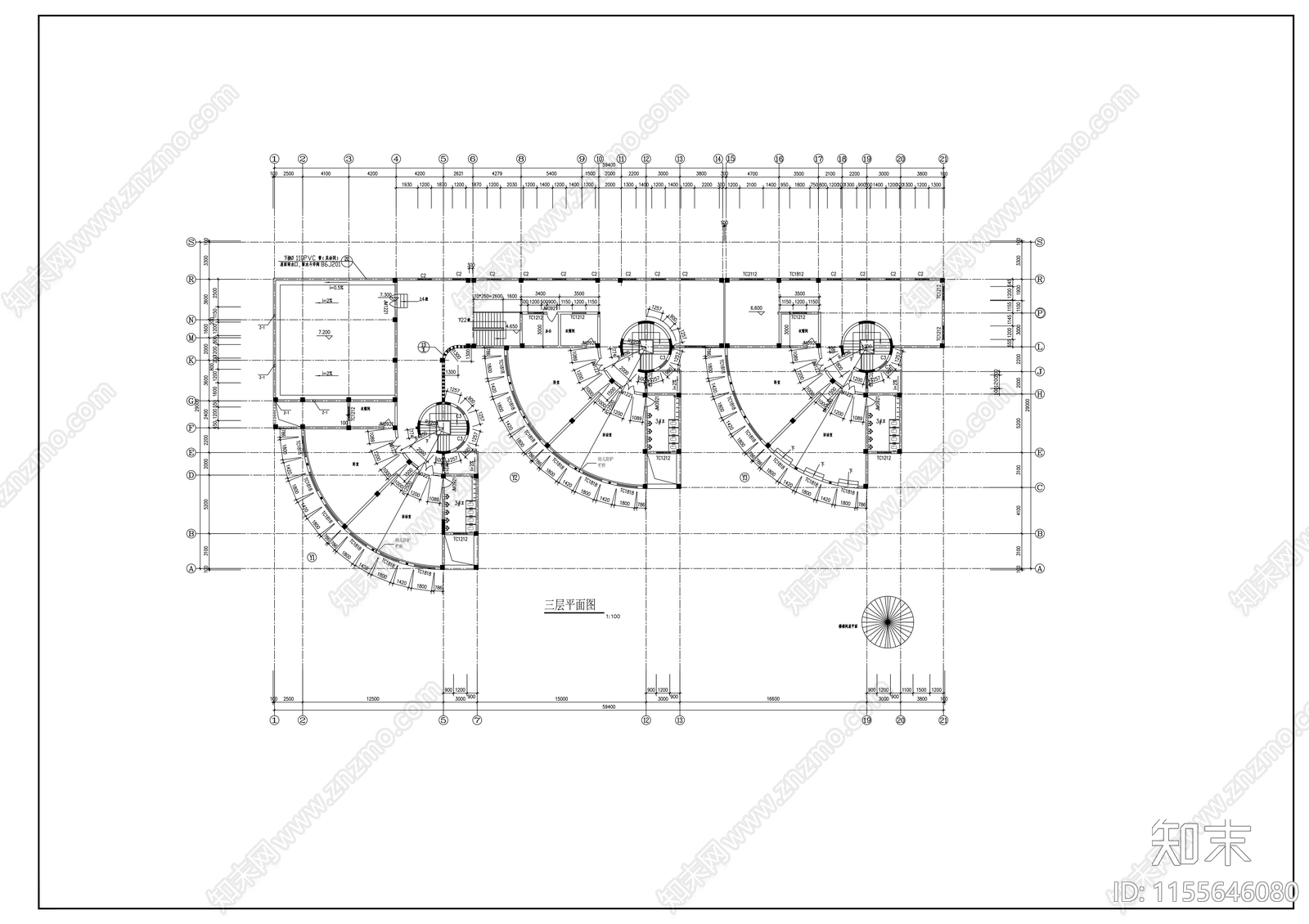 幼儿园建筑cad施工图下载【ID:1155646080】