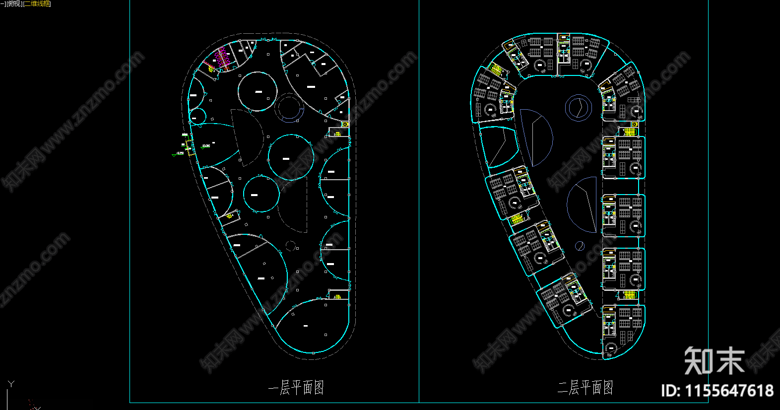 深圳21班幼儿园平面图cad施工图下载【ID:1155647618】