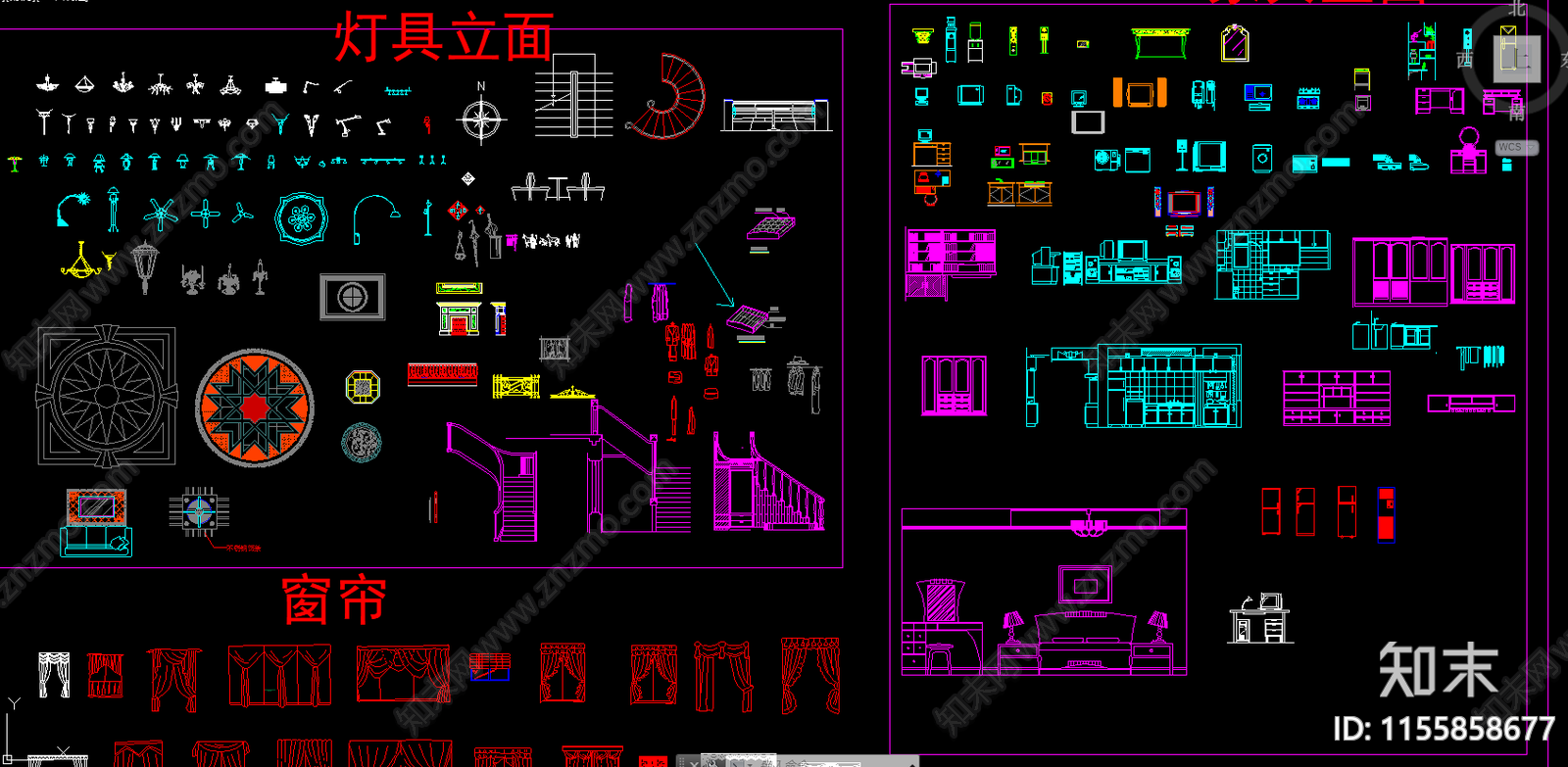 最新图库大全室内家具施工图下载【ID:1155858677】