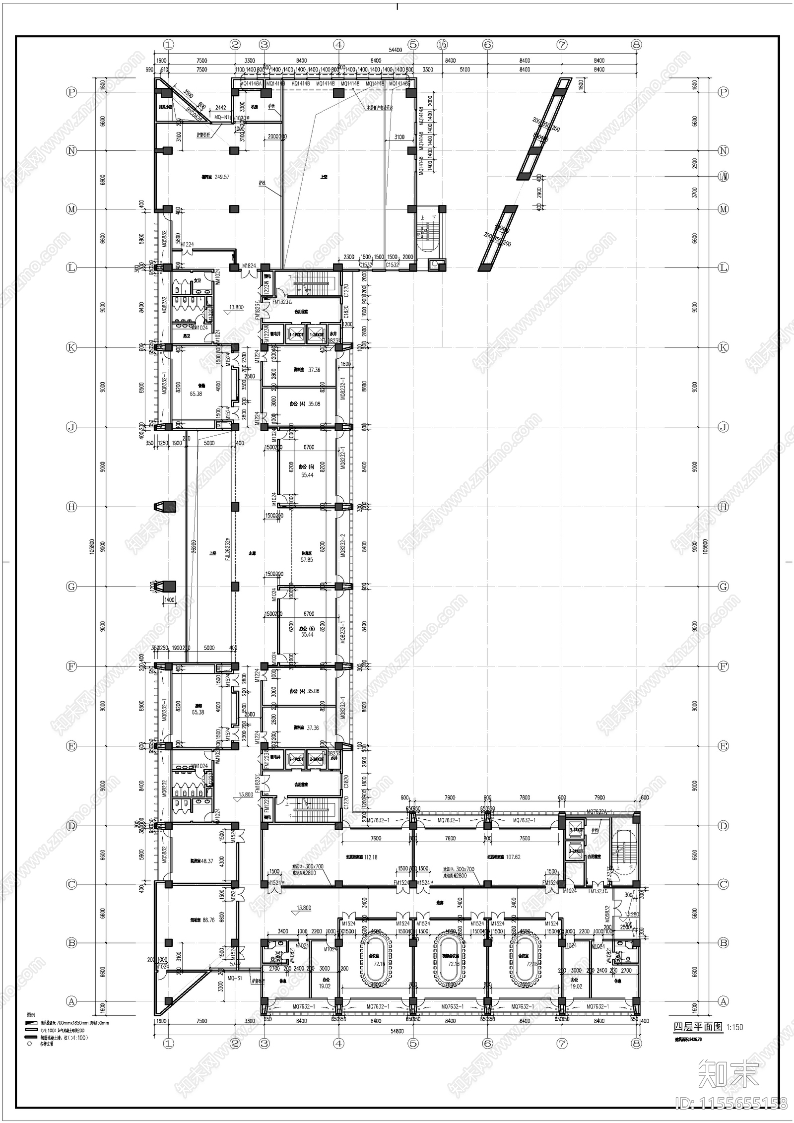 消防指挥中心平面图cad施工图下载【ID:1155655158】