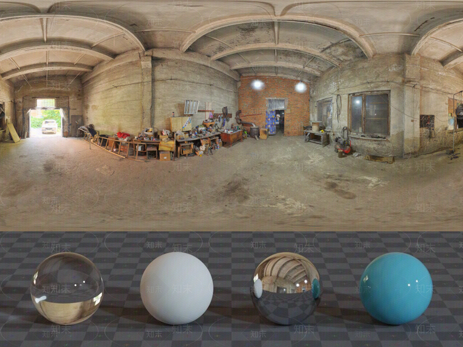 hdr室内汽车修理厂贴图下载【ID:1155656559】