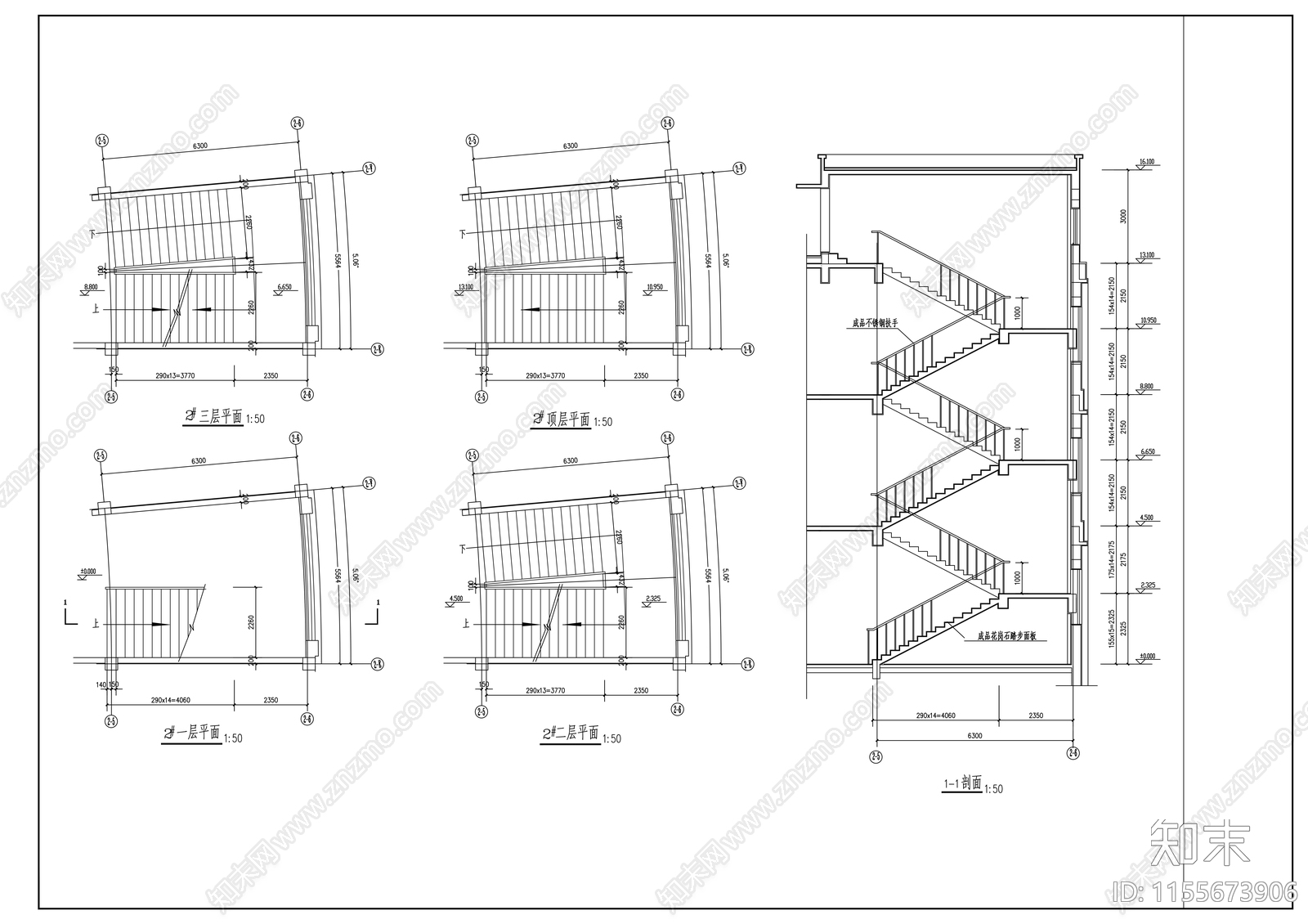 少儿图书馆建筑cad施工图下载【ID:1155673906】