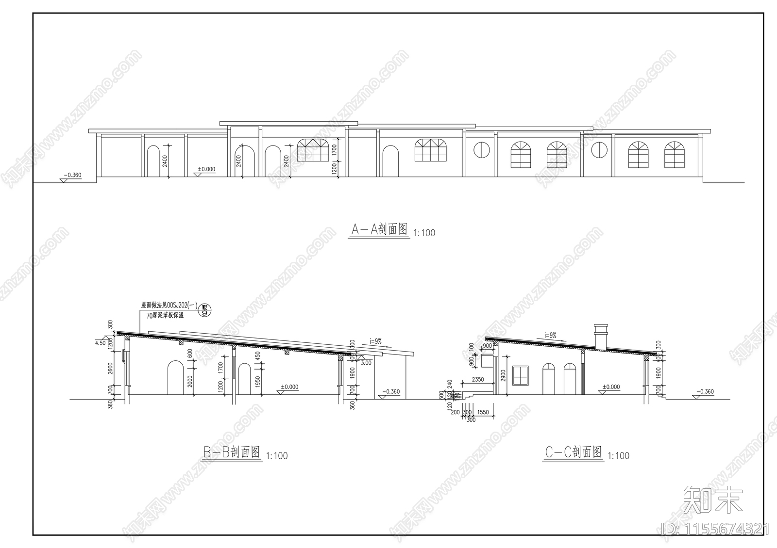 小型幼儿园建筑施工图下载【ID:1155674321】