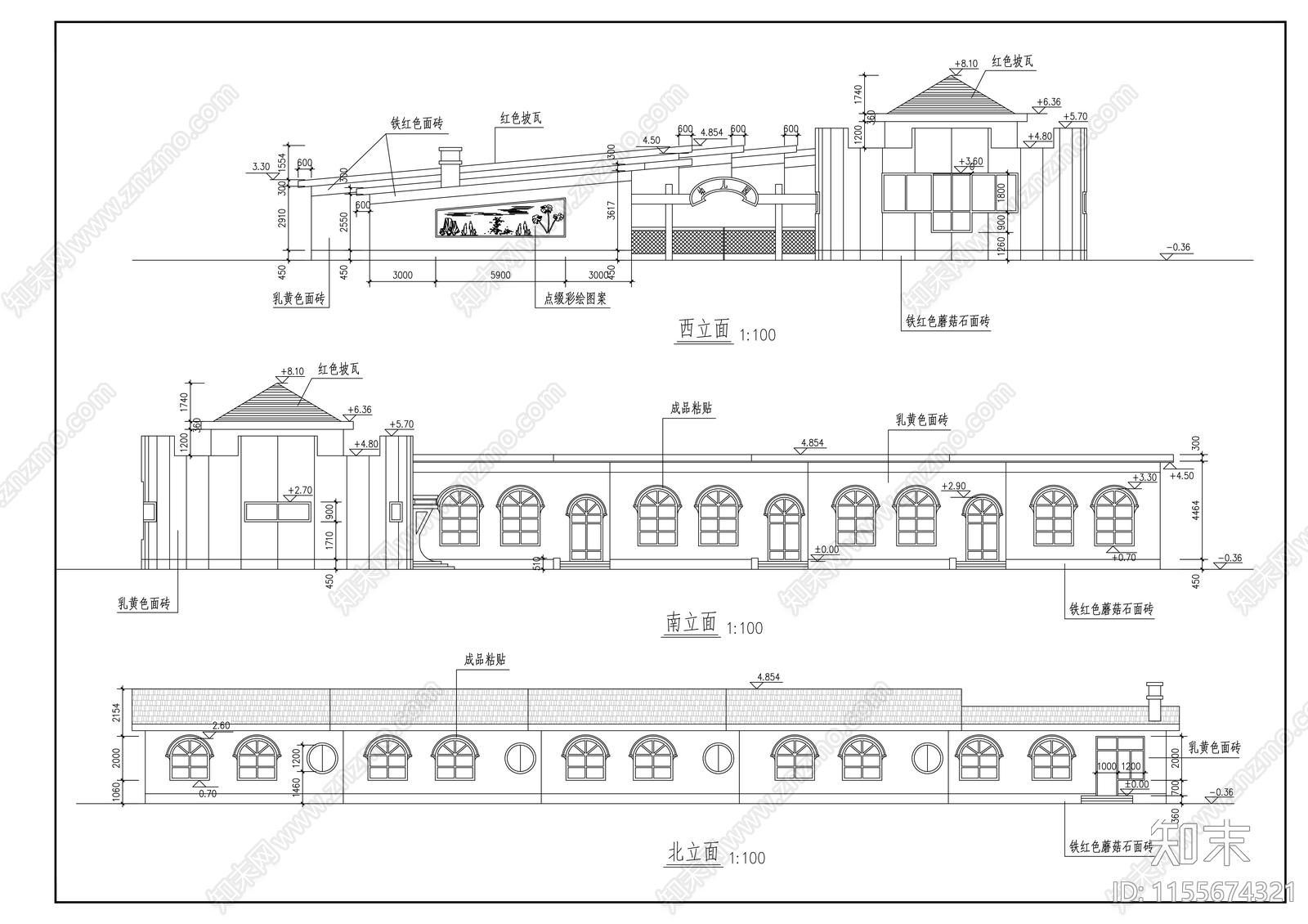 小型幼儿园建筑施工图下载【ID:1155674321】