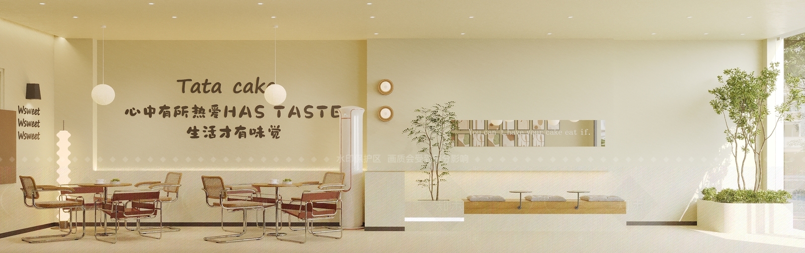 现代甜品面包店3D模型下载【ID:1155675072】