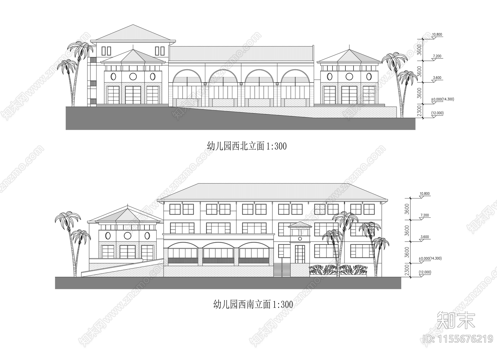 幼儿园建筑cad施工图下载【ID:1155676219】