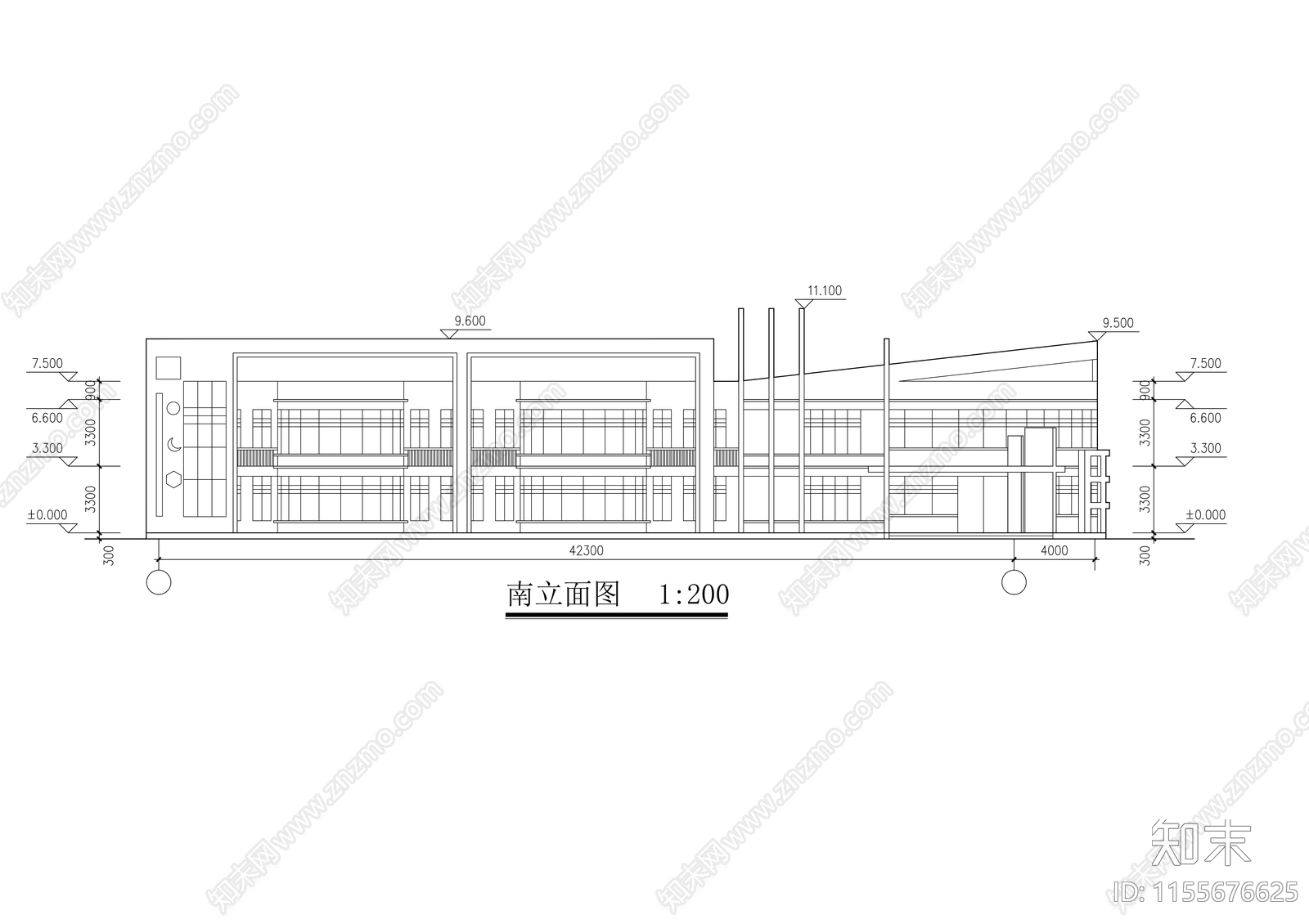 幼儿园建筑cad施工图下载【ID:1155676625】