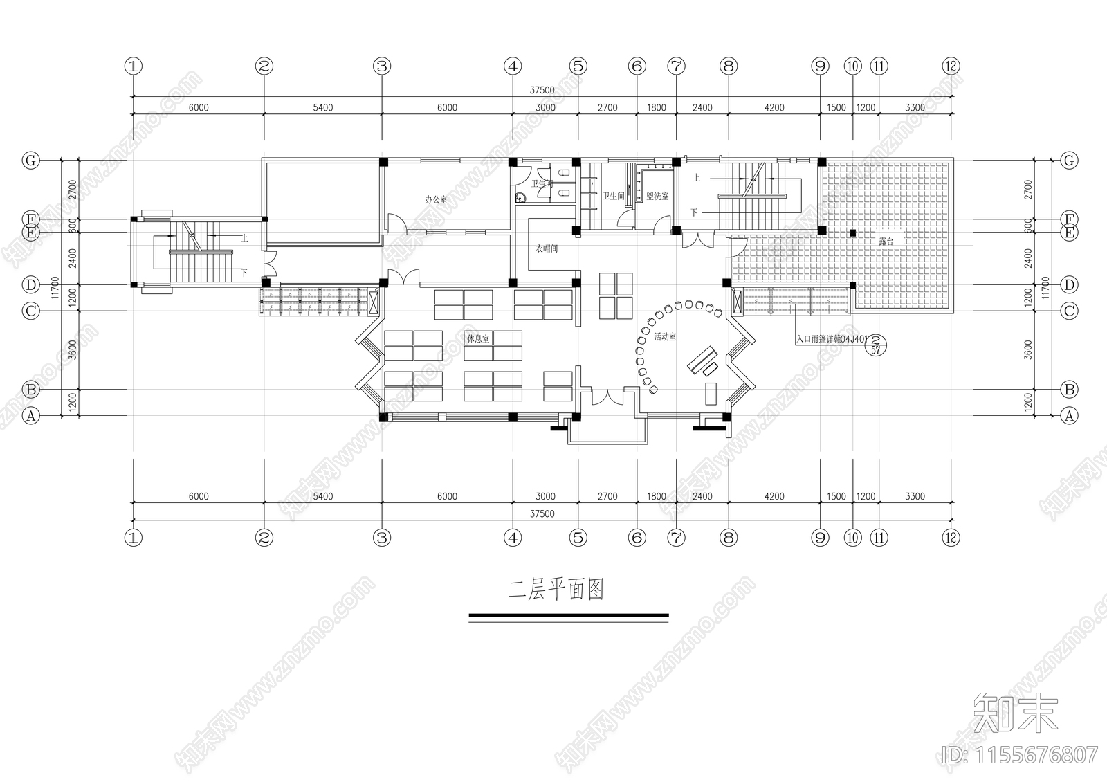 幼儿园建筑cad施工图下载【ID:1155676807】