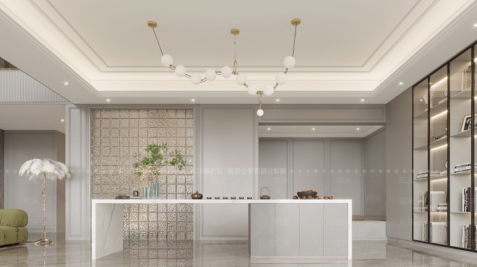 简欧茶室3D模型下载【ID:1155679576】