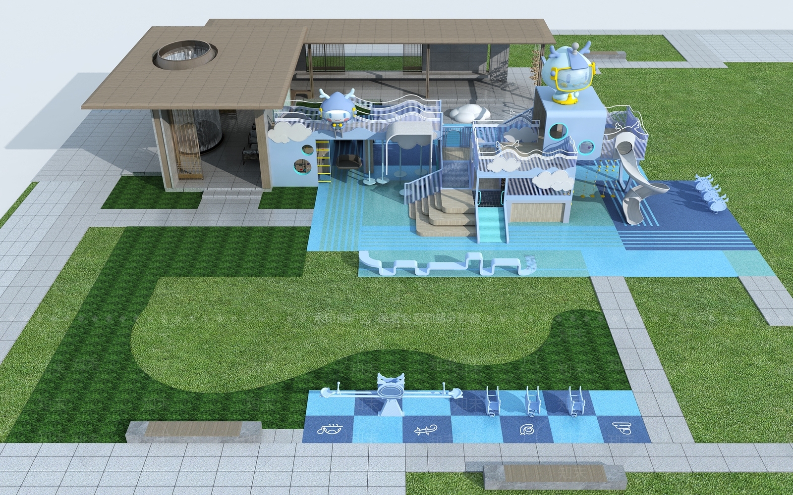 现代儿童公园3D模型下载【ID:1155685273】