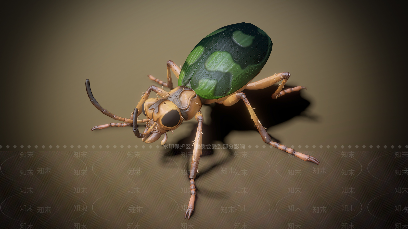 甲壳虫3D模型下载【ID:1155696923】