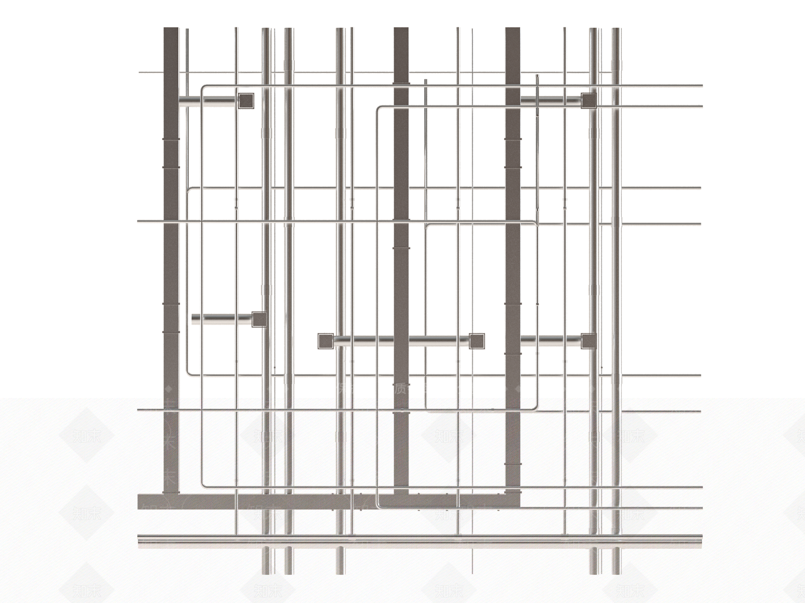 中央空调管道3D模型下载【ID:1155720559】