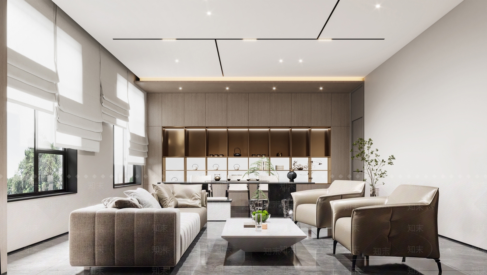 新中式接待室3D模型下载【ID:1155723931】