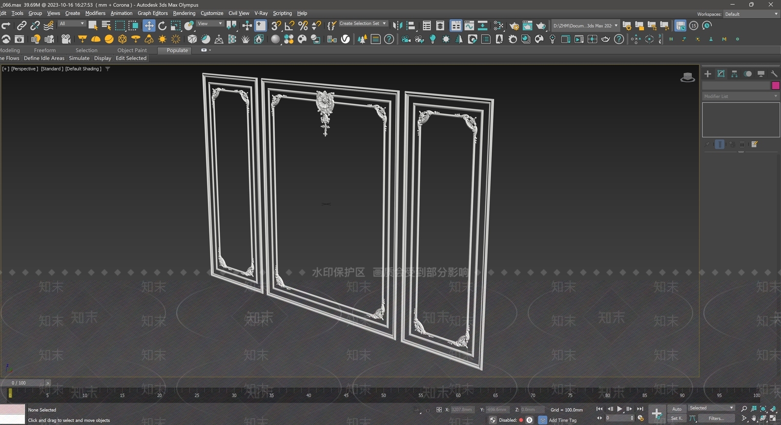 法式古典雕花3D模型下载【ID:1155725681】