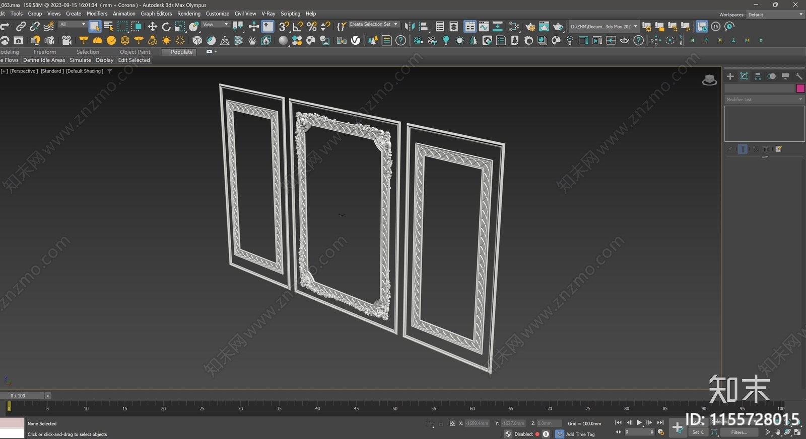 法式古典雕花3D模型下载【ID:1155728015】