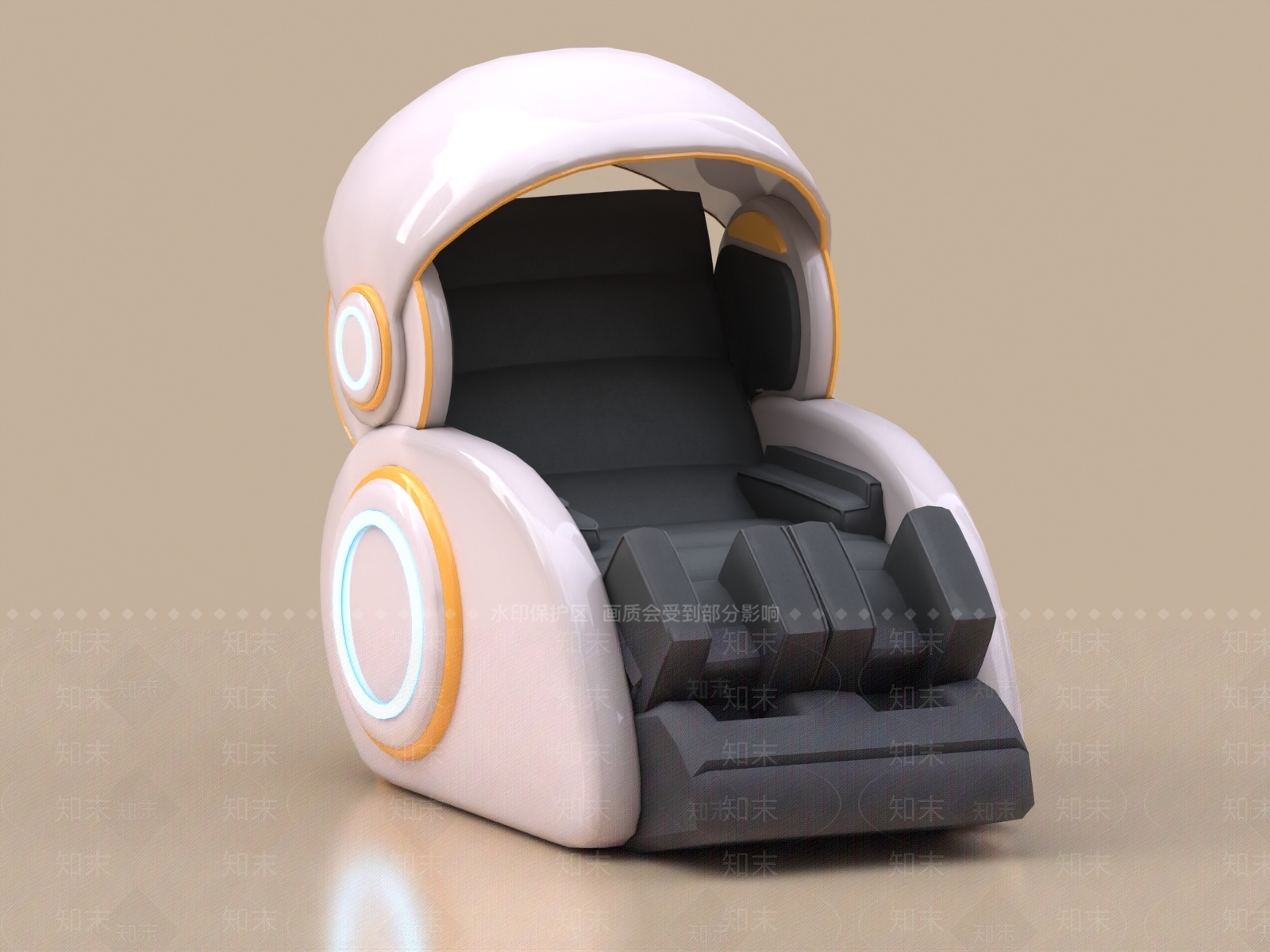 现代按摩椅3D模型下载【ID:1155730205】