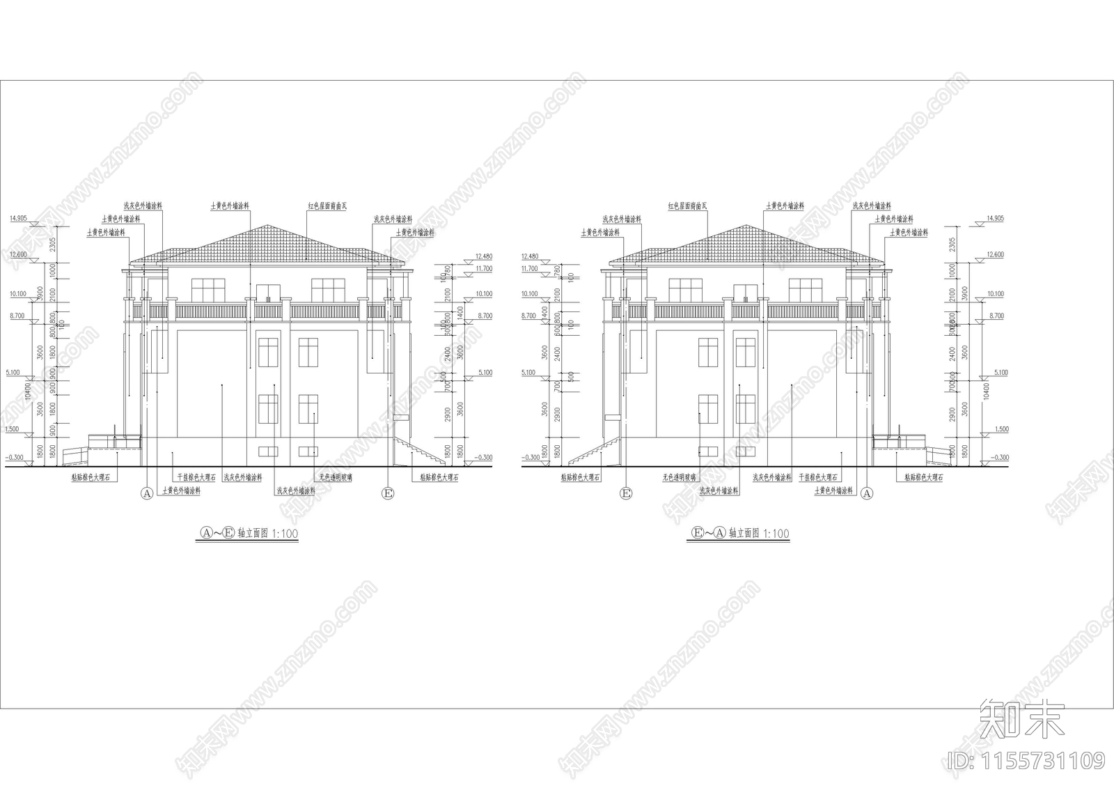 辽宁新中式幼儿园建筑cad施工图下载【ID:1155731109】