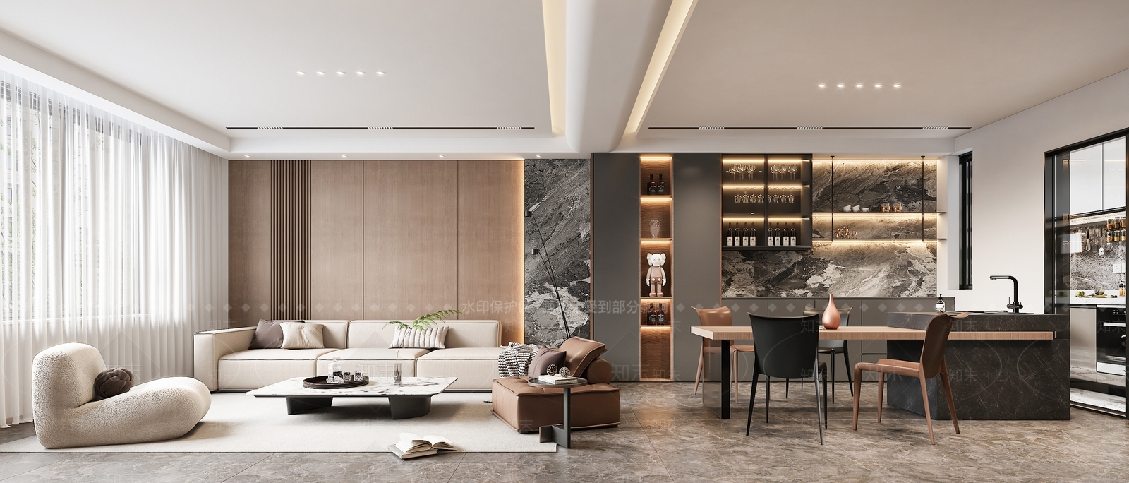 现代酒吧3D模型下载【ID:1214348141】