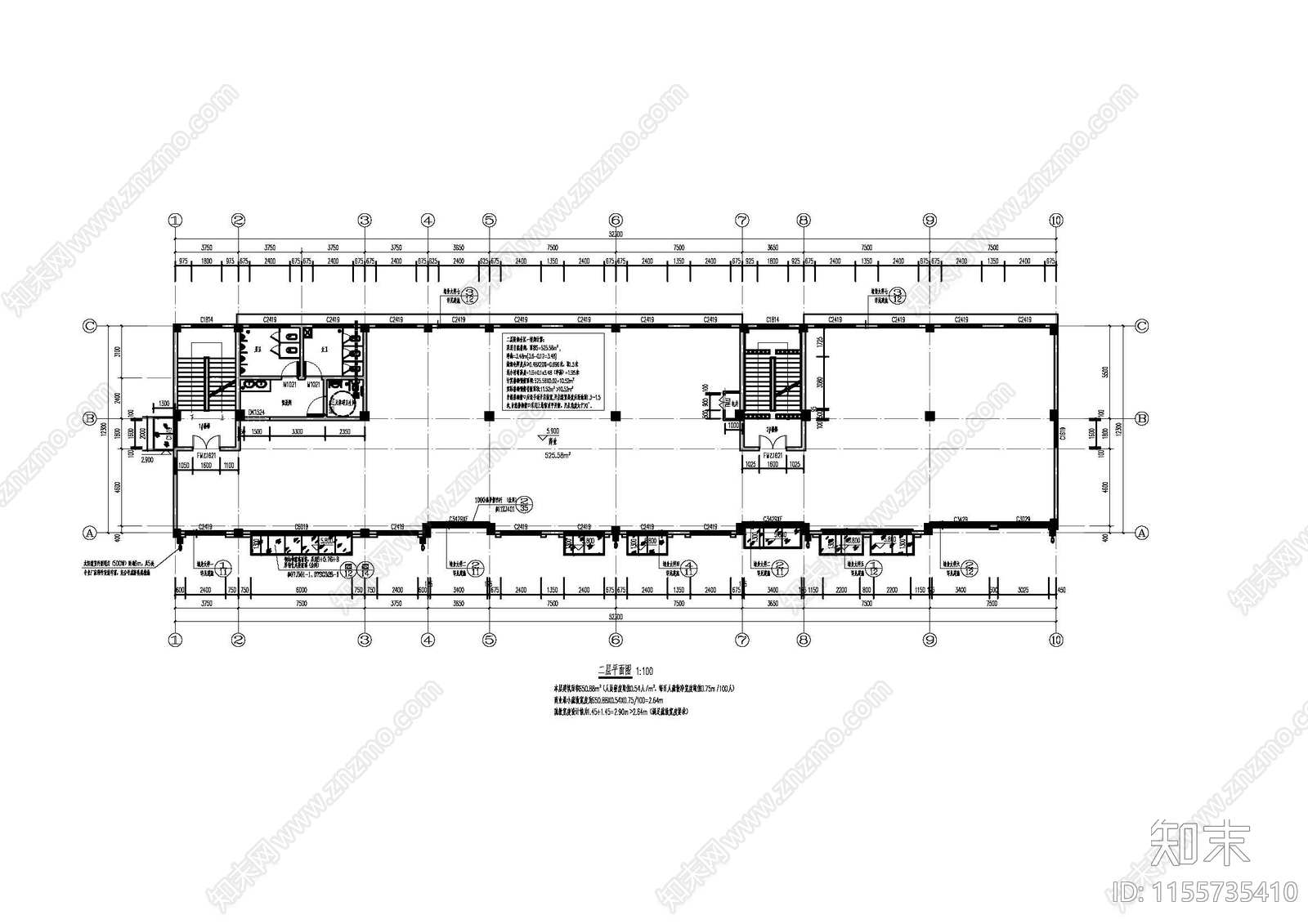 中小学教学楼建筑cad施工图下载【ID:1155735410】