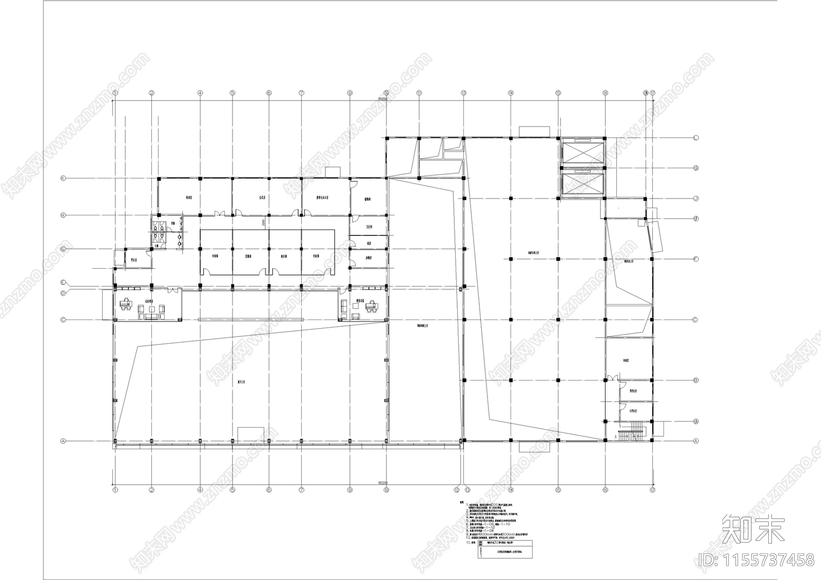 大众4S店建cad施工图下载【ID:1155737458】