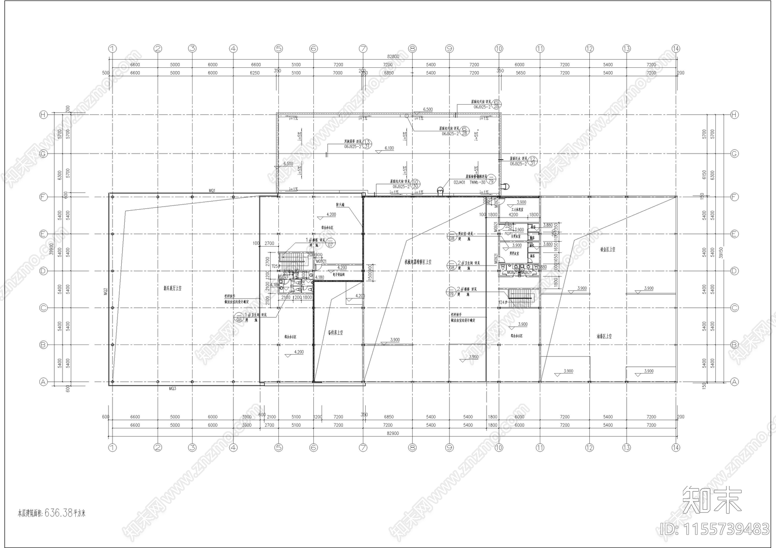 雪铁龙C级店建筑图cad施工图下载【ID:1155739483】