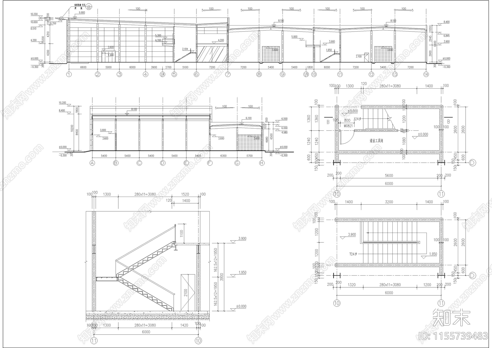 雪铁龙C级店建筑图cad施工图下载【ID:1155739483】