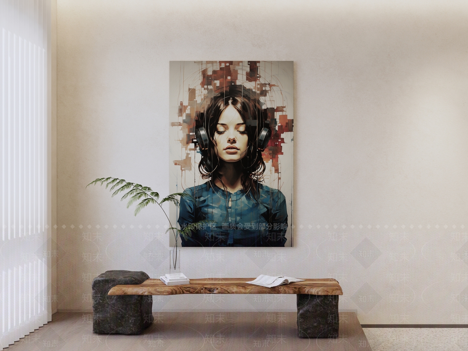 现代时尚人物挂画SU模型下载【ID:1155746663】