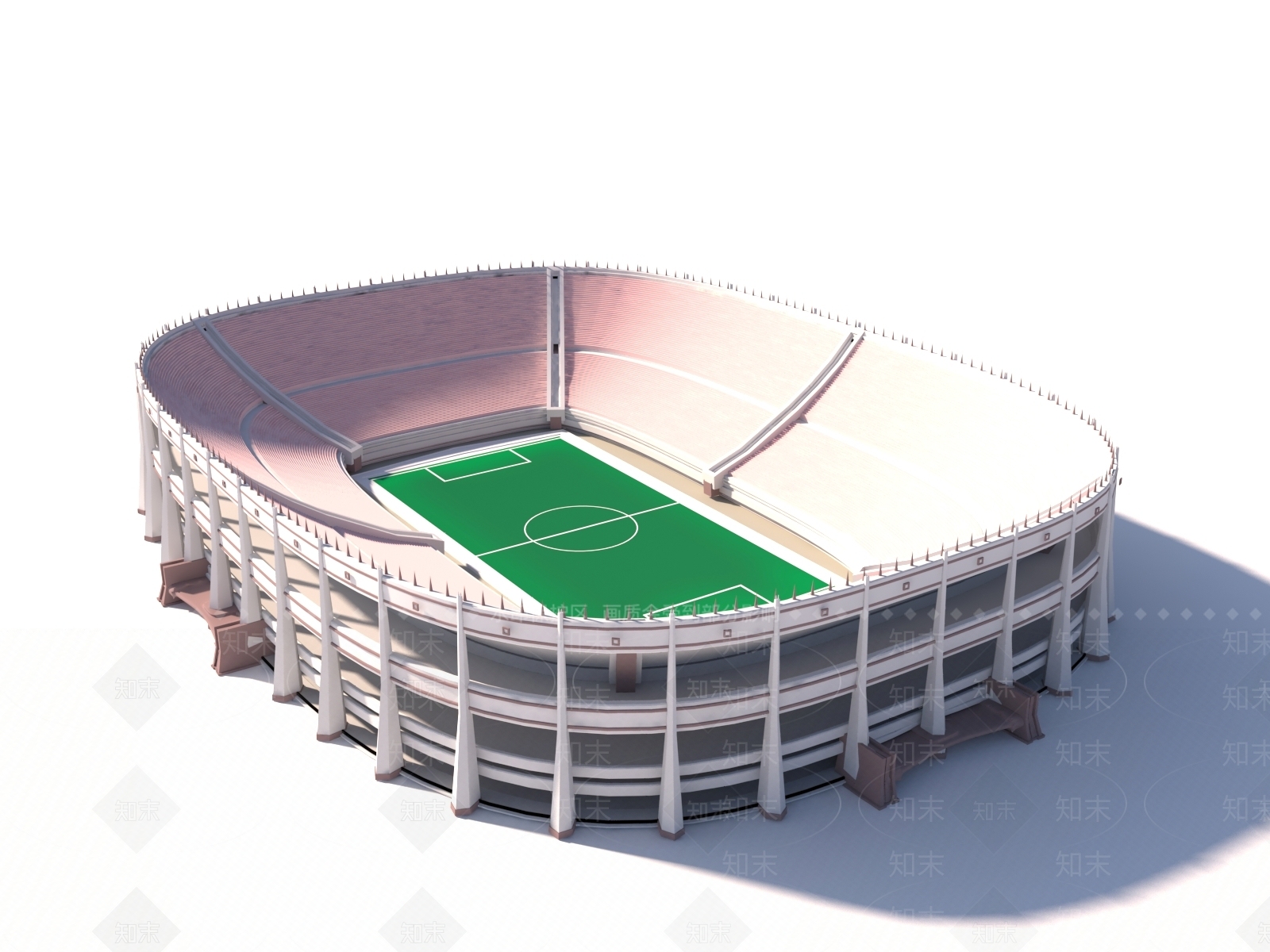 现代体育馆外观3D模型下载【ID:1155747348】