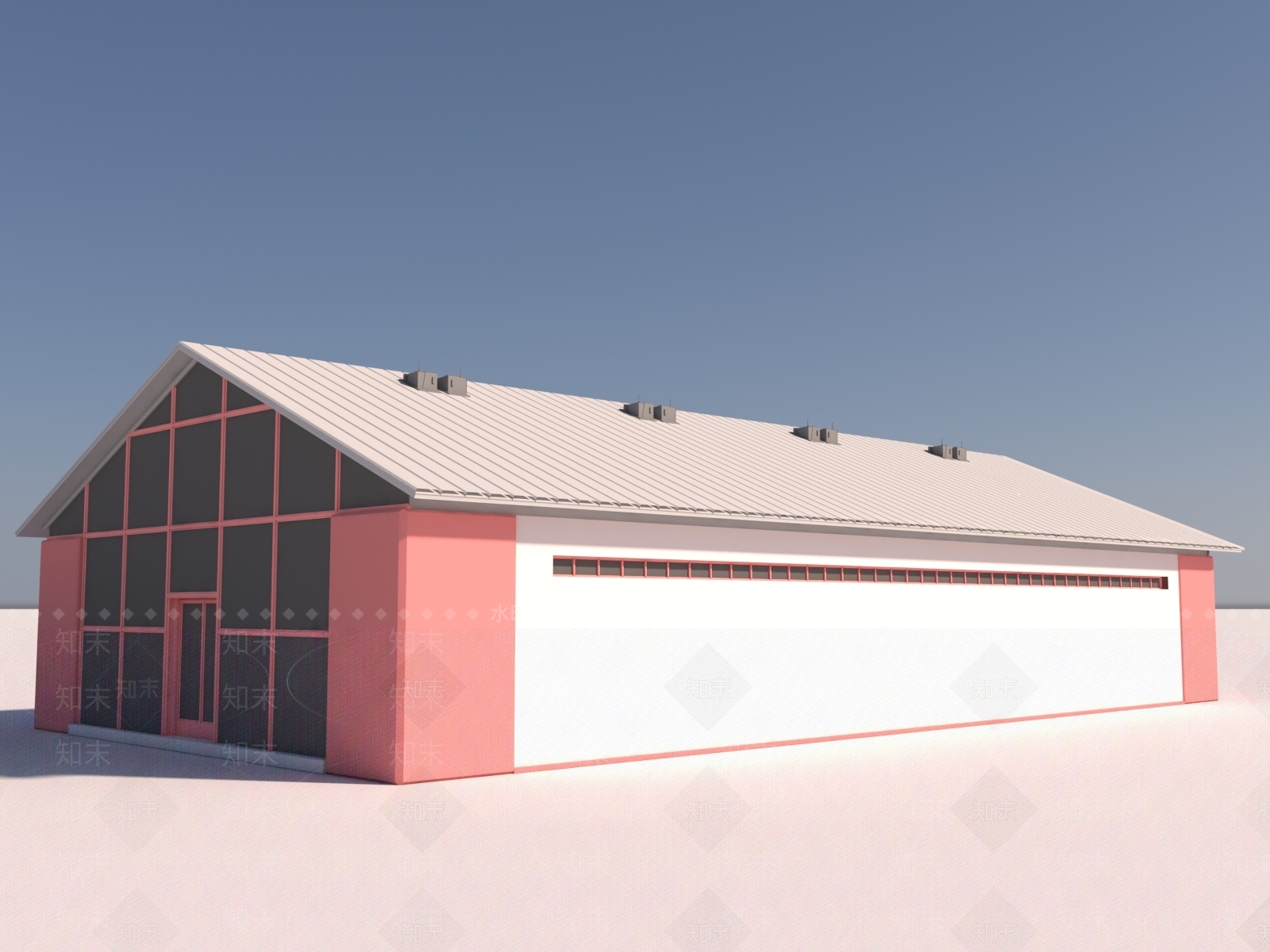 现代厂房3D模型下载【ID:1155748382】