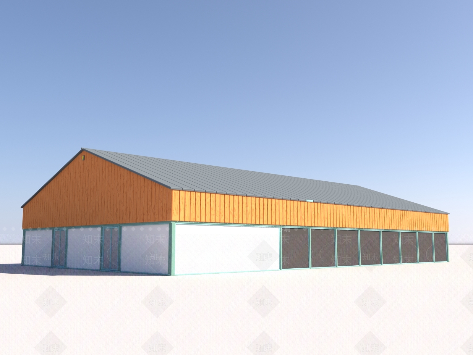 现代厂房3D模型下载【ID:1155749207】